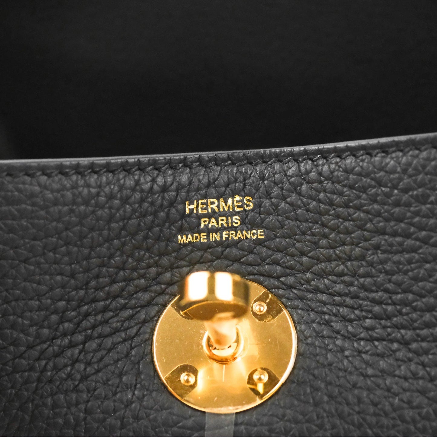 Hermès Lindy 26 Black Taurillion Clemence Gold Hardware