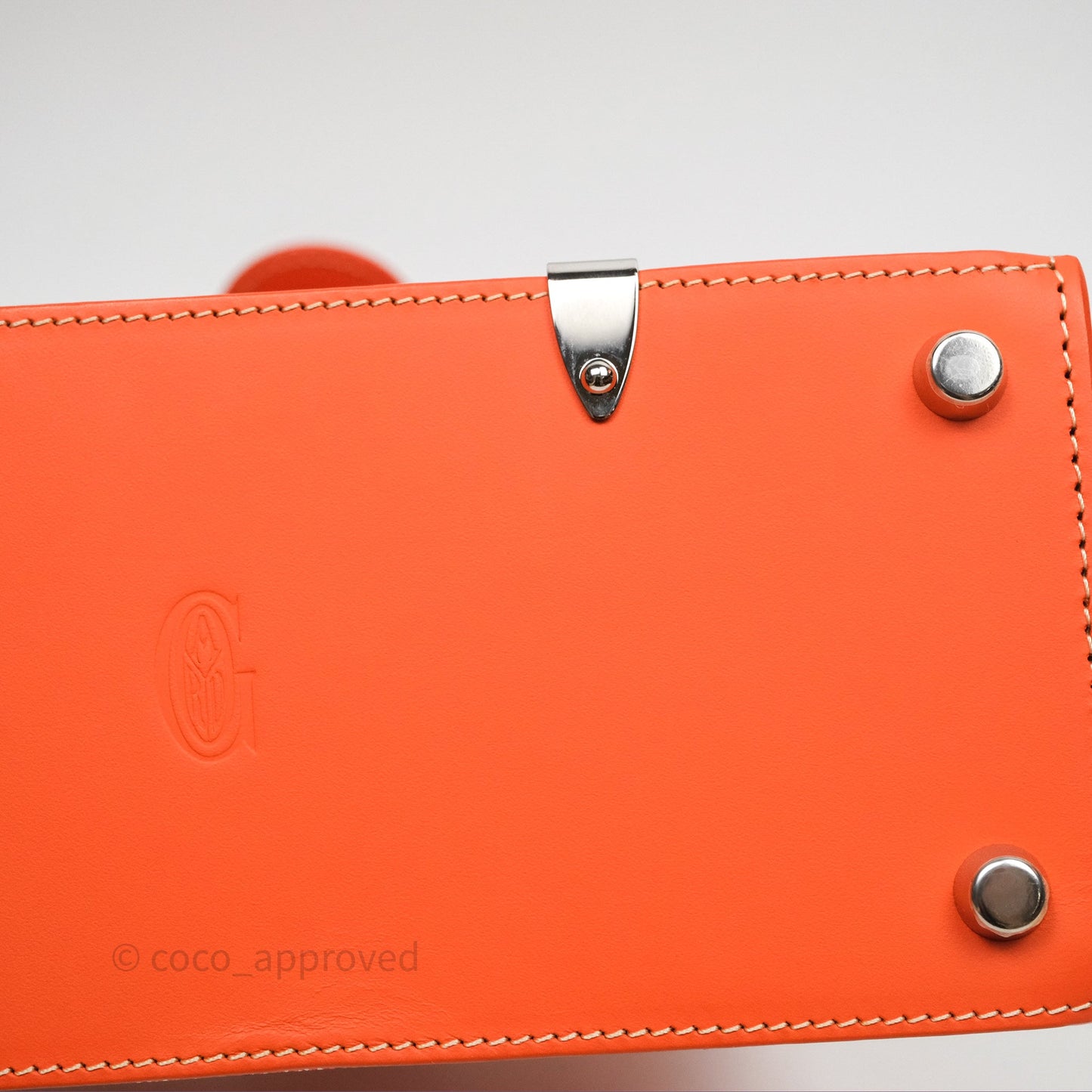 Goyard Saïgon Structuré Mini Bag Orange Goyardine Canvas