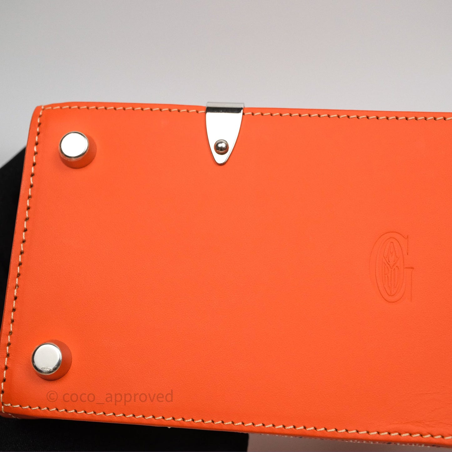 Goyard Saïgon Structuré Mini Bag Orange Goyardine Canvas