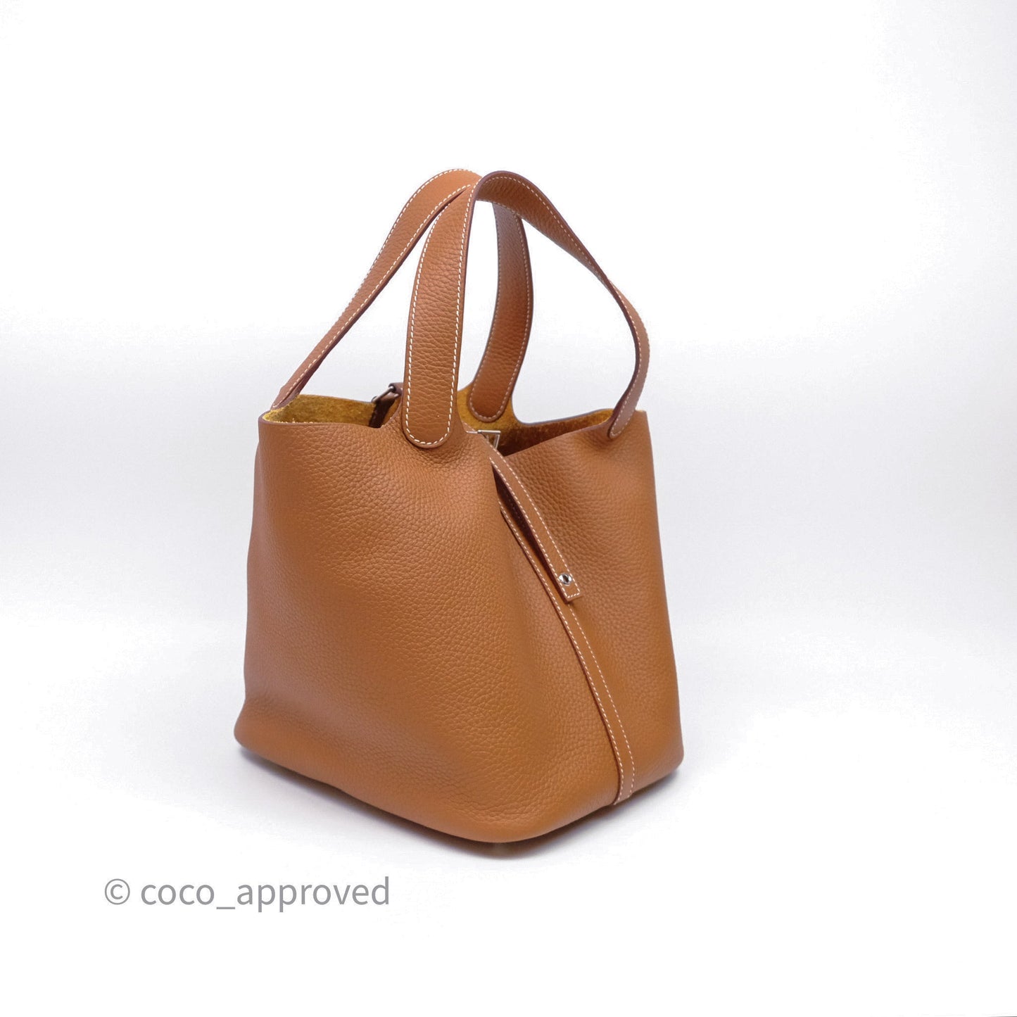 Hermès Picotin 22 Gold Clemence Palladium Hardware