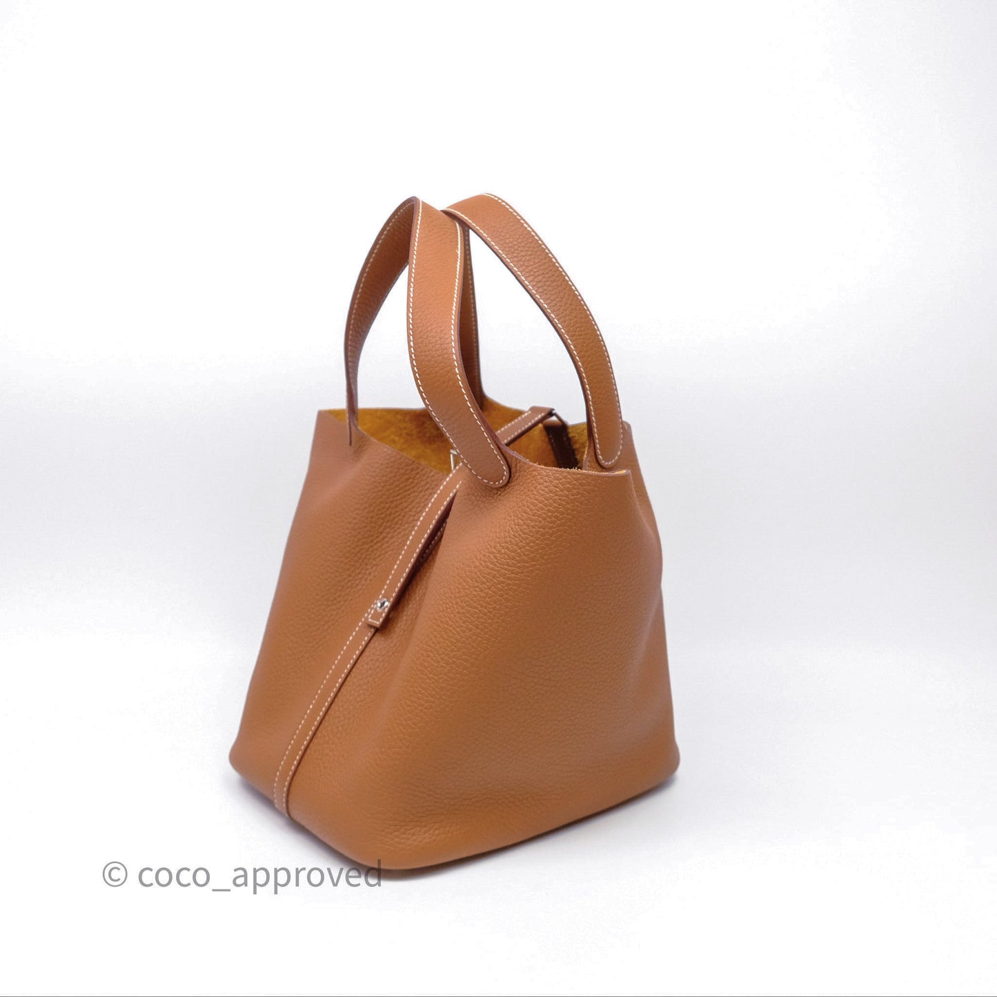 Hermès Picotin 22 Gold Clemence Palladium Hardware