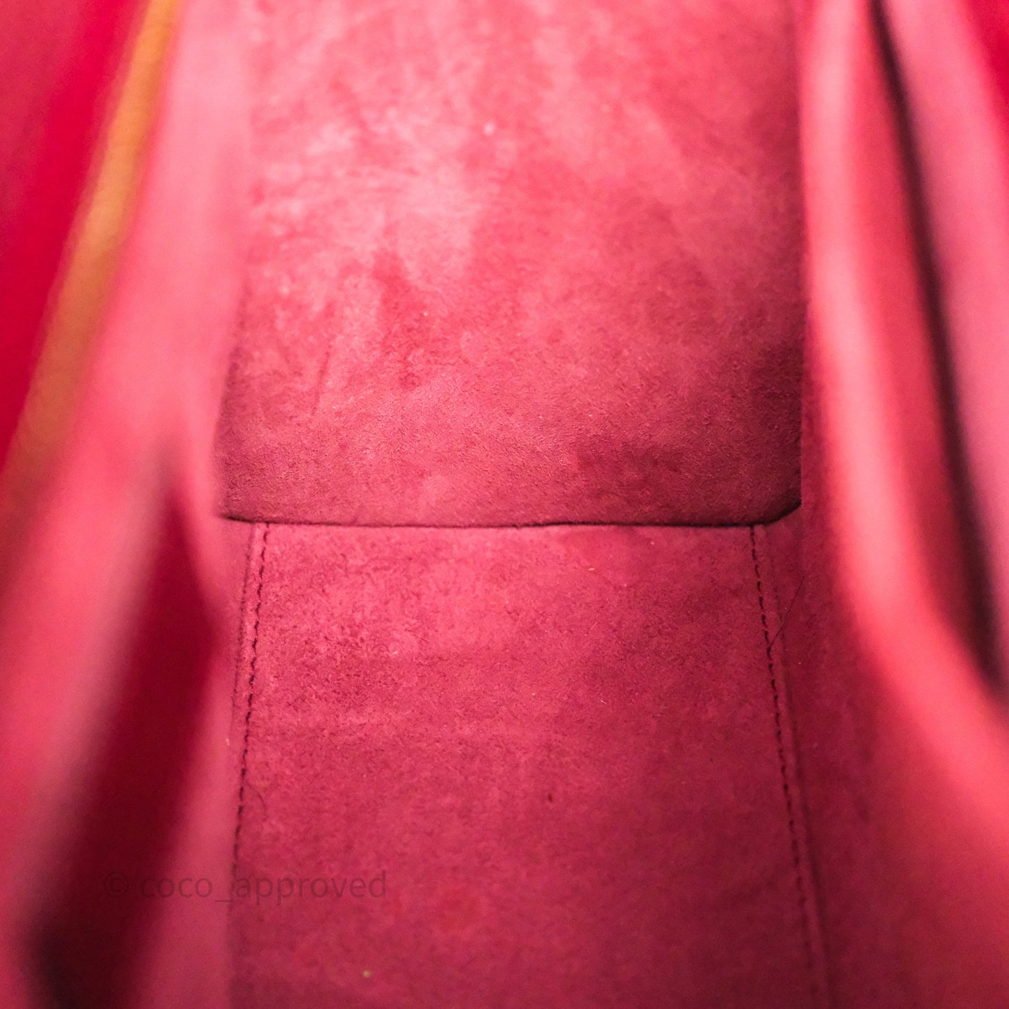 Christian Dior Medium Lady Dior Red Patent Cannage Calfskin Gold Hardware