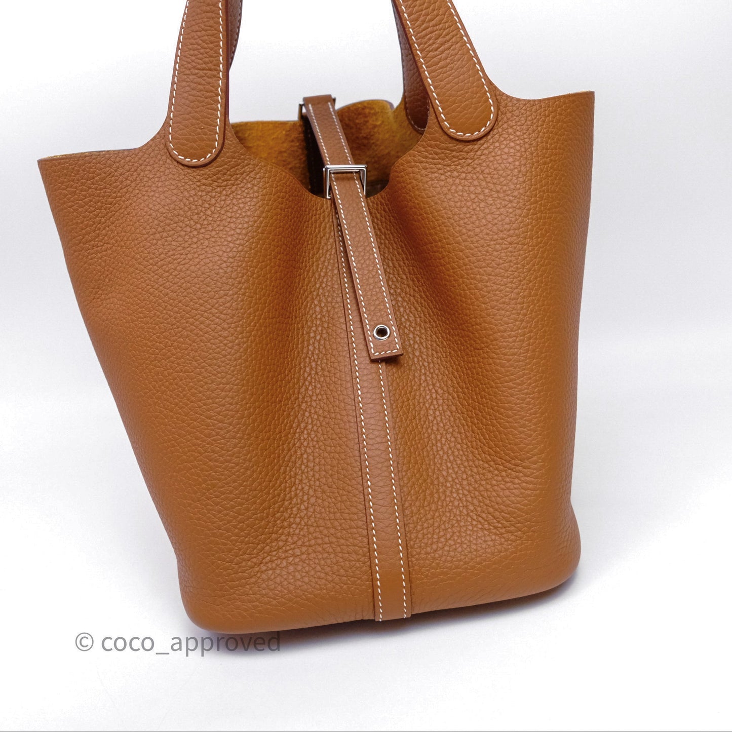 Hermès Picotin 22 Gold Clemence Palladium Hardware