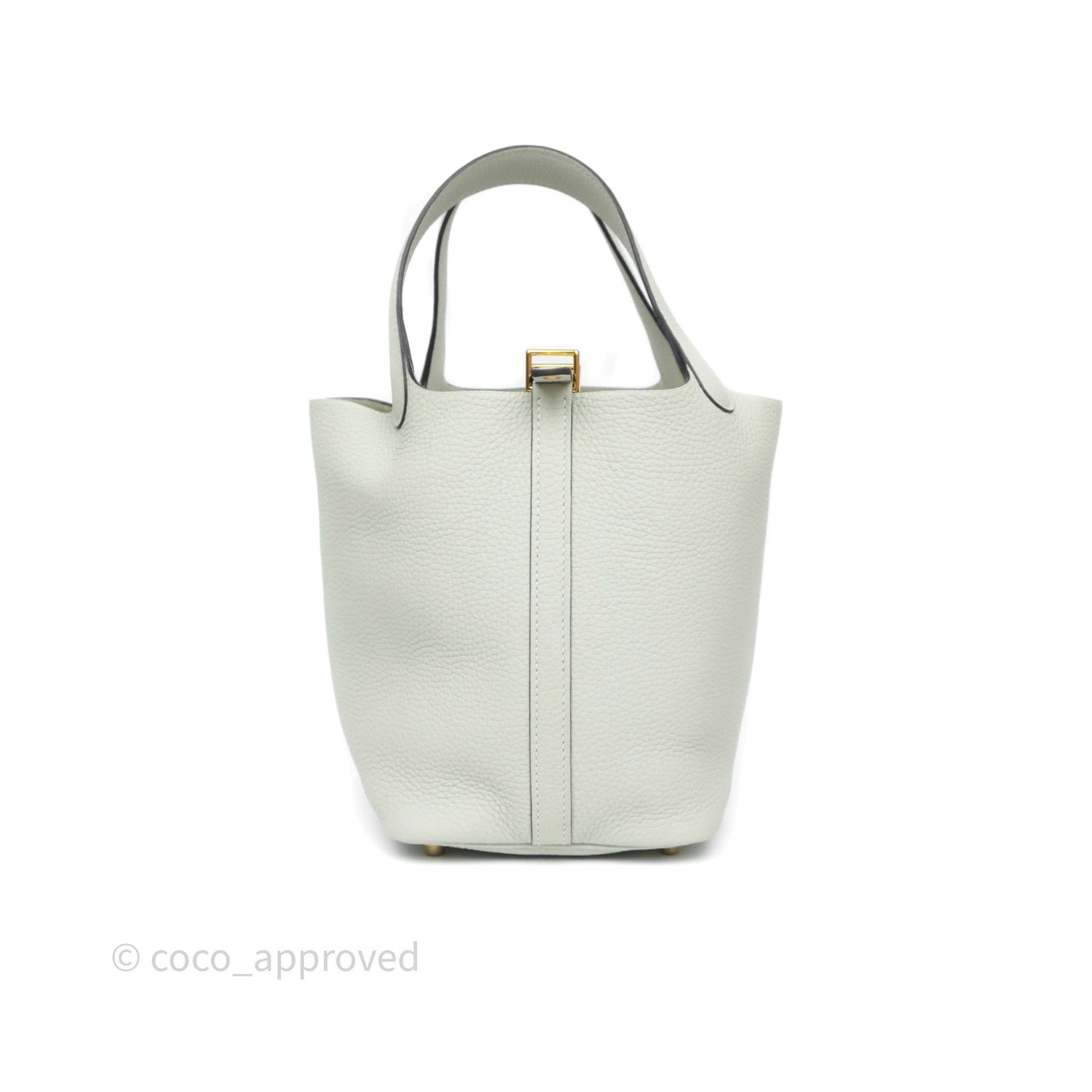 Hermès Picotin 18 Gris Neve 0W Clemence Gold Hardware