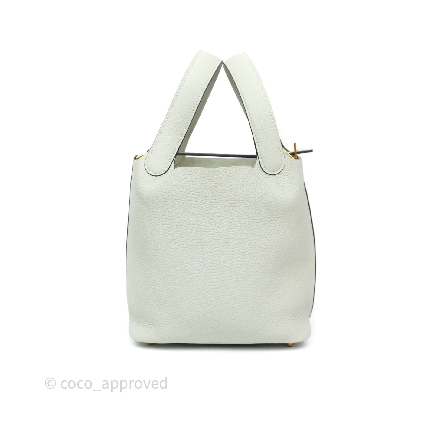 Hermès Picotin 18 Gris Neve 0W Clemence Gold Hardware