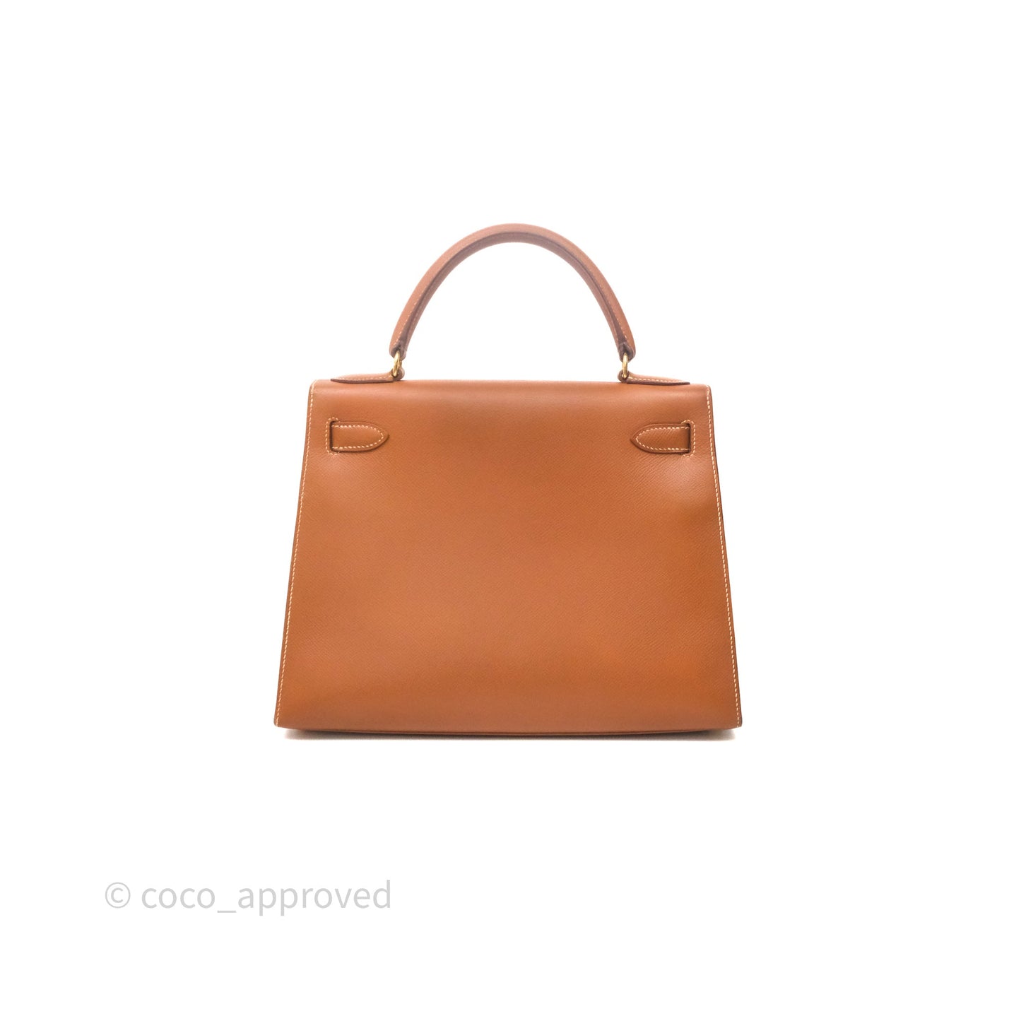 Hermès Kelly 28 Sellier Gold Courchevel Gold Hardware