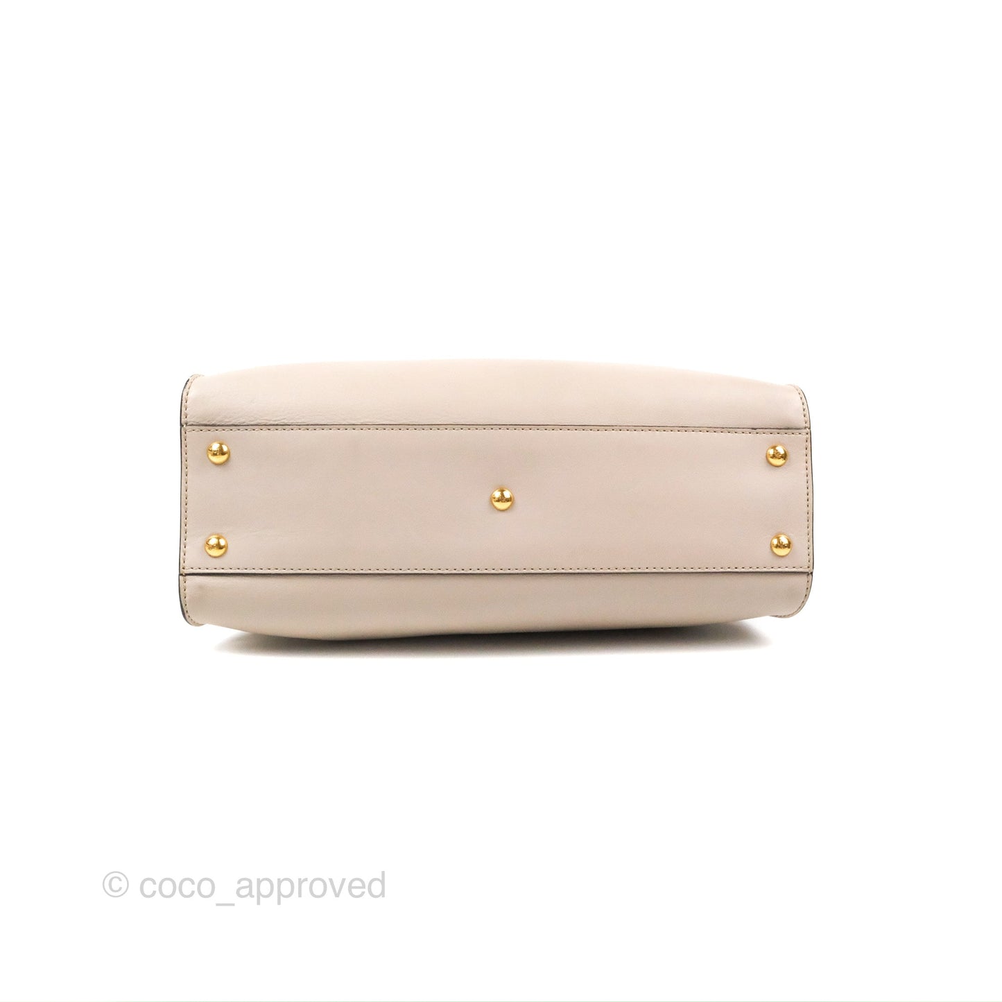 Fendi Peekaboo Medium Light Taupe Gold Hardware