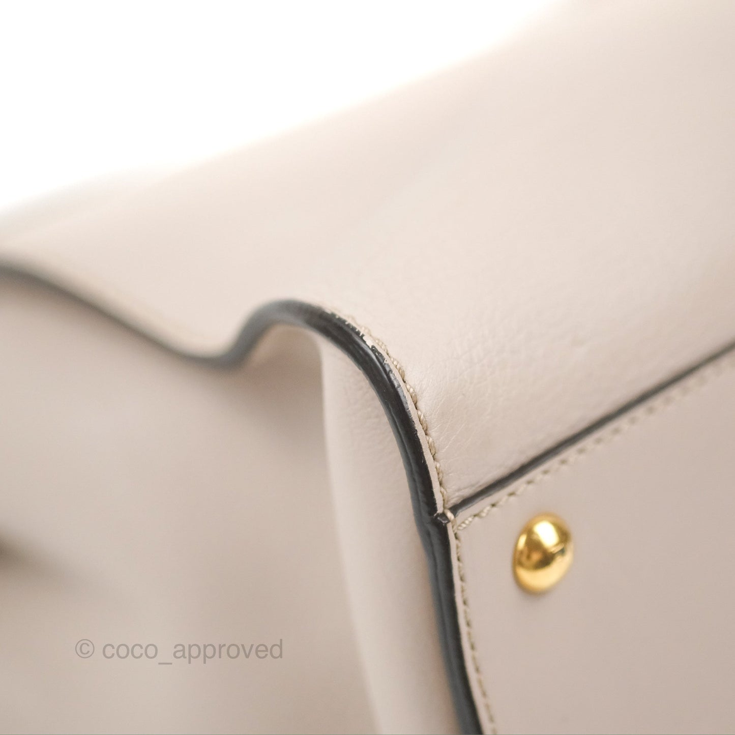 Fendi Peekaboo Medium Light Taupe Gold Hardware