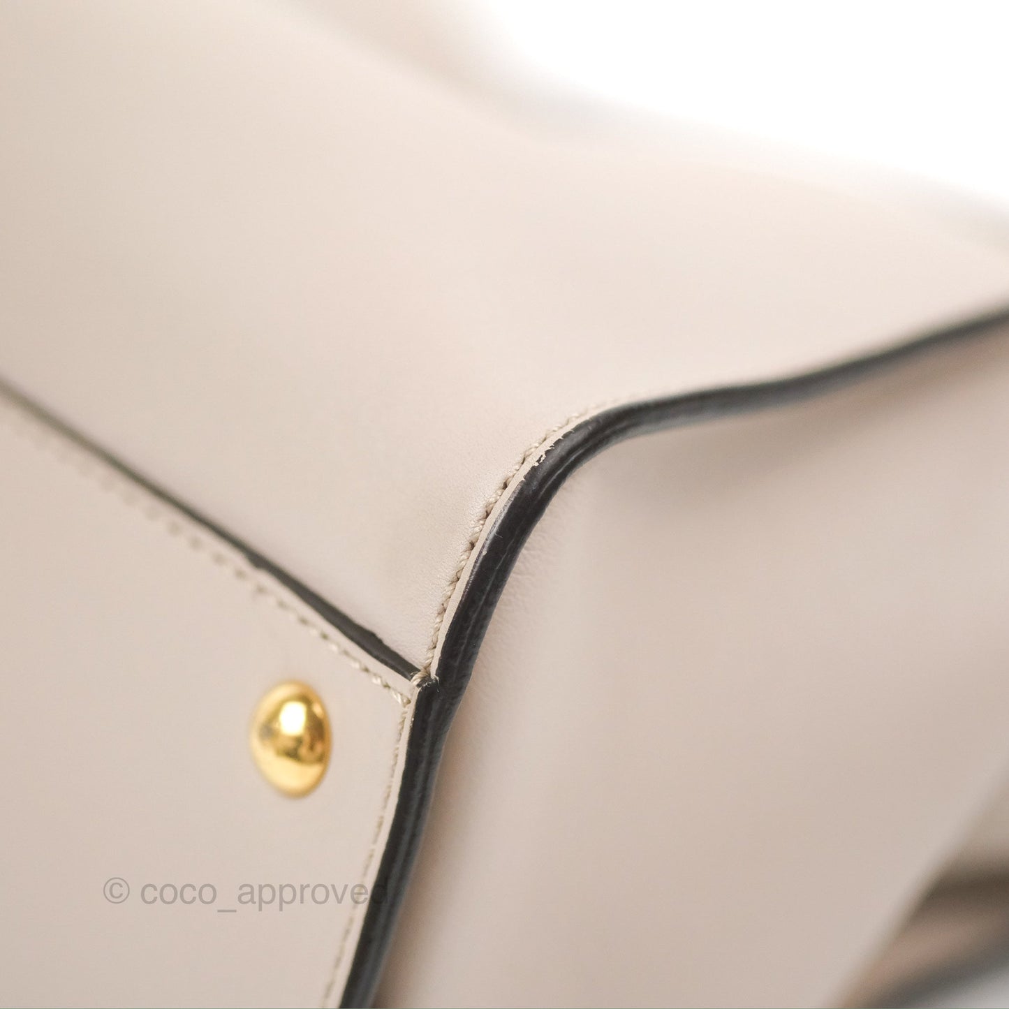 Fendi Peekaboo Medium Light Taupe Gold Hardware
