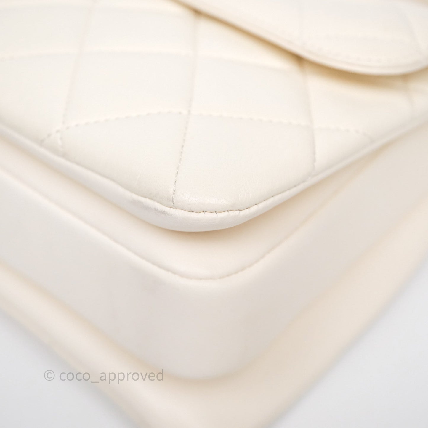 Chanel Small Trendy CC Ivory White Lambskin Rose Gold Hardware