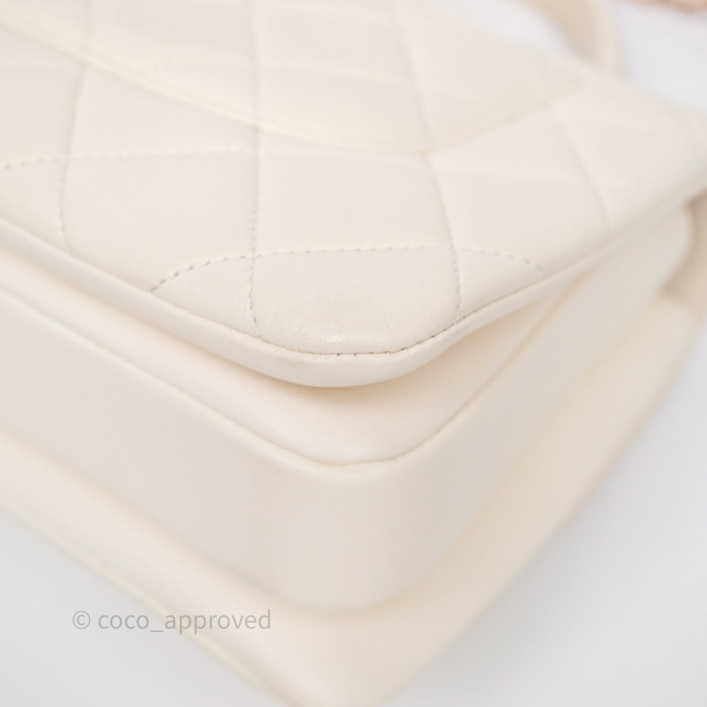 Chanel Small Trendy CC Ivory White Lambskin Rose Gold Hardware