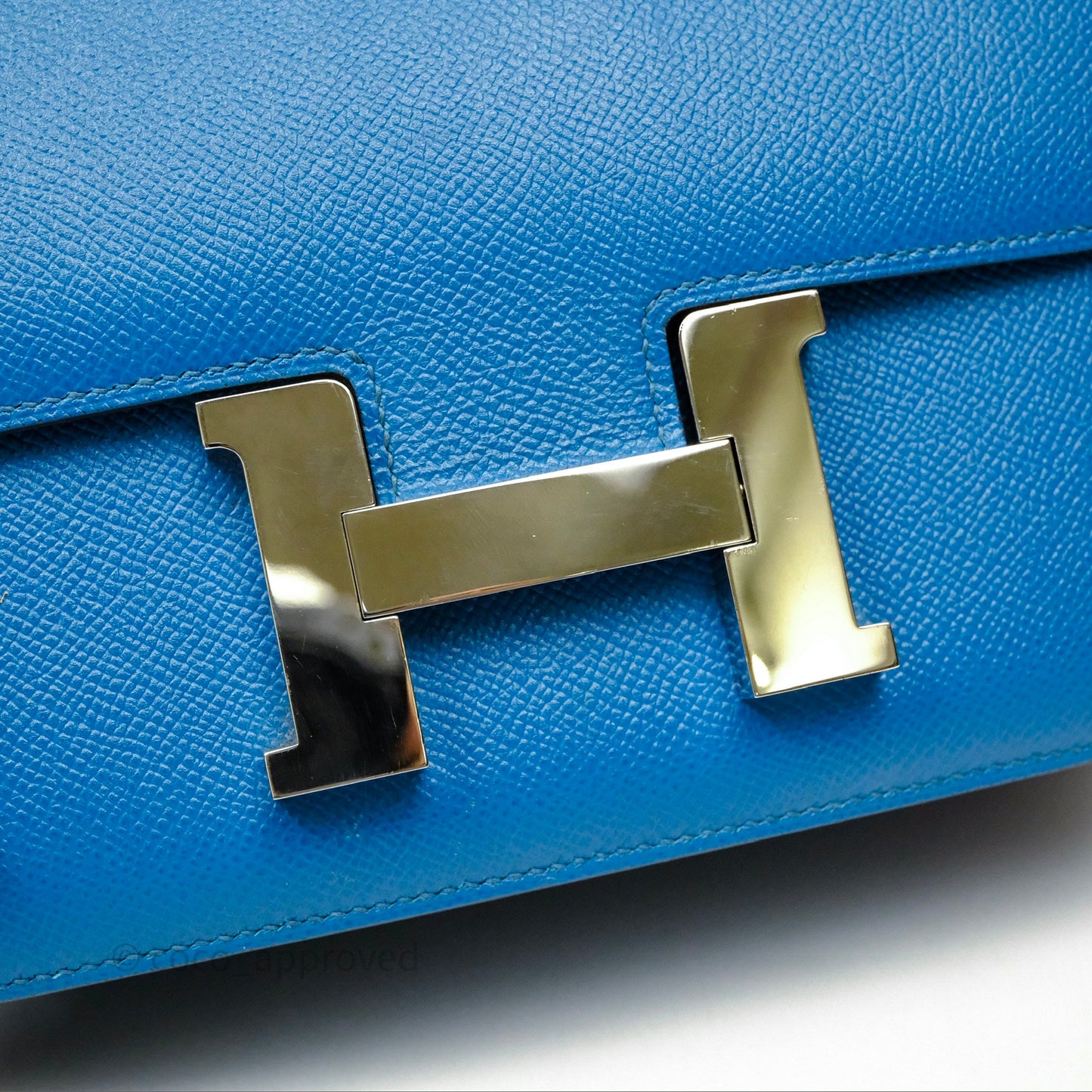 Hermès Constance 24 Bleu Epsom Palladium Hardware