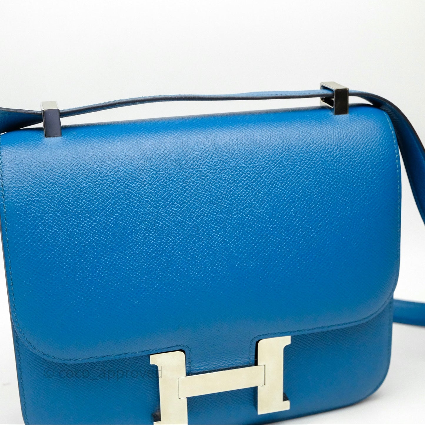 Hermès Constance 24 Bleu Epsom Palladium Hardware