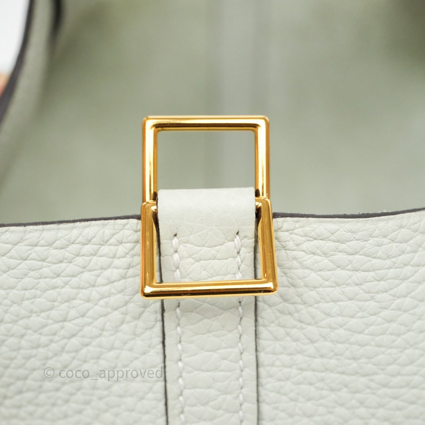 Hermès Picotin 18 Gris Neve 0W Clemence Gold Hardware