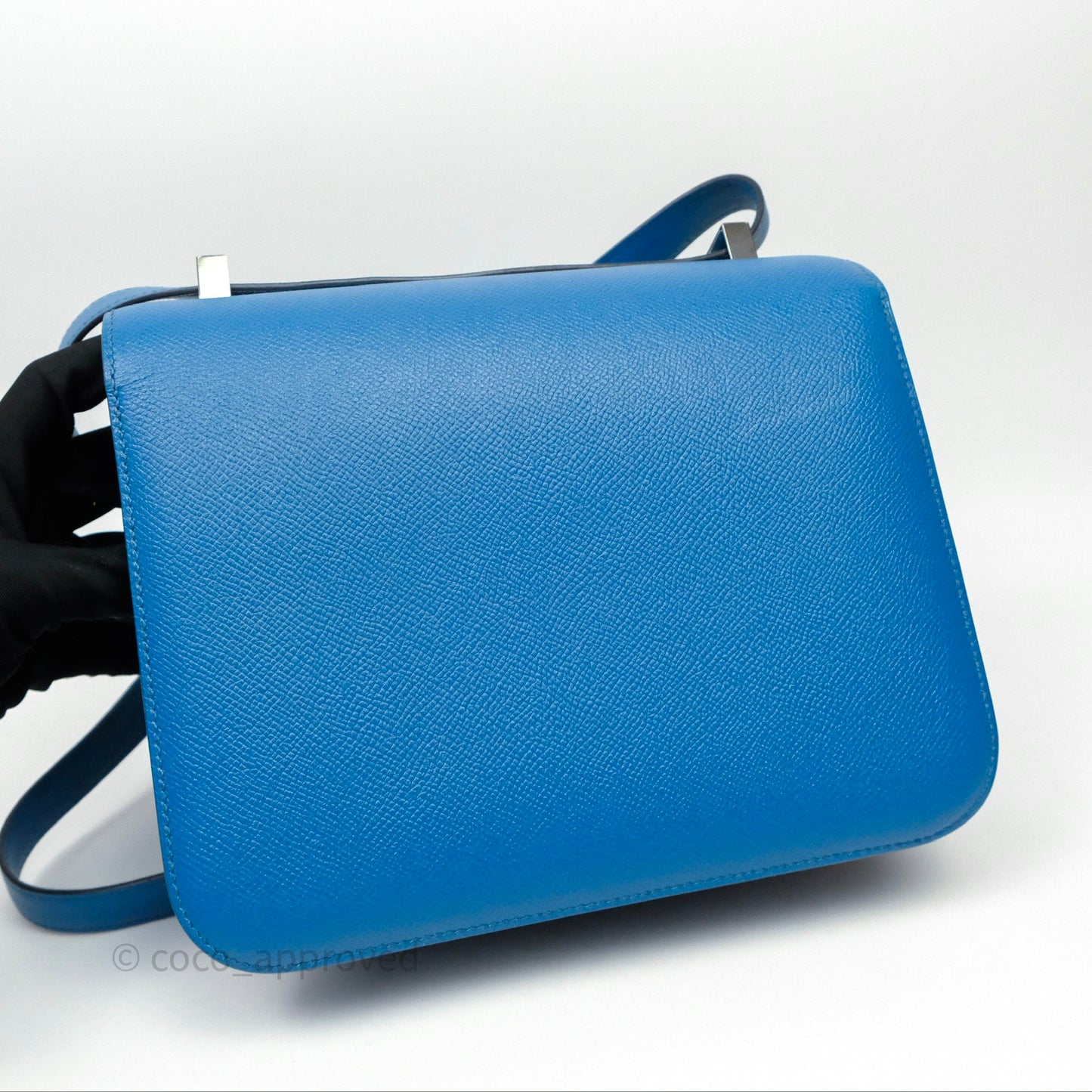 Hermès Constance 24 Bleu Epsom Palladium Hardware