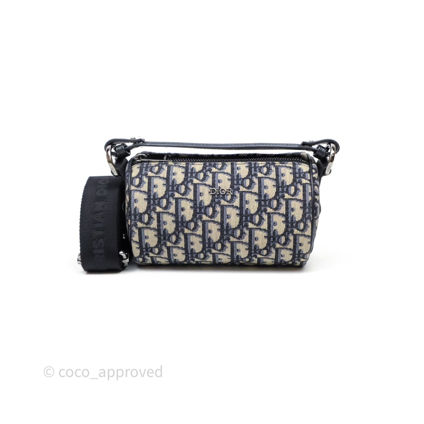 Dior Men's Mini Roller Messenger Bag Oblique Jacquard