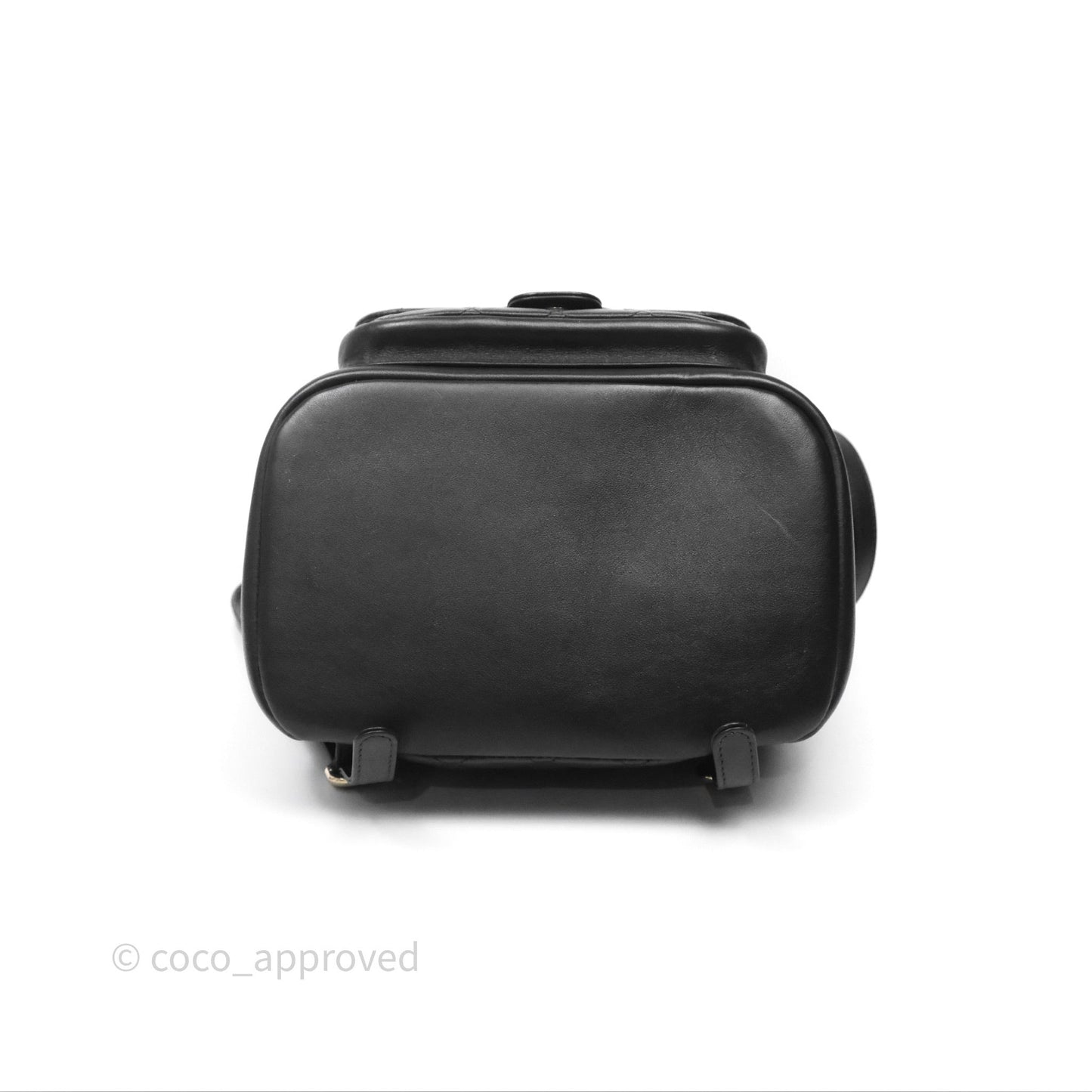 Chanel Quilted Large Duma Drawstring Backpack Black Calfskin
