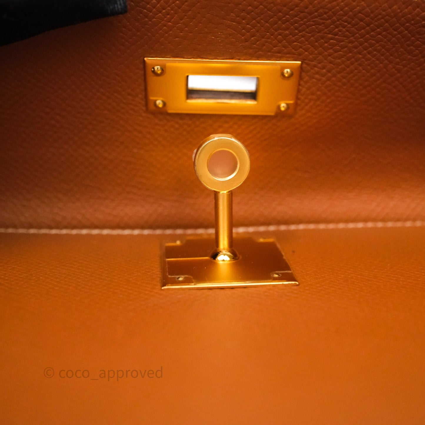 Hermès Kelly 28 Sellier Gold Courchevel Gold Hardware