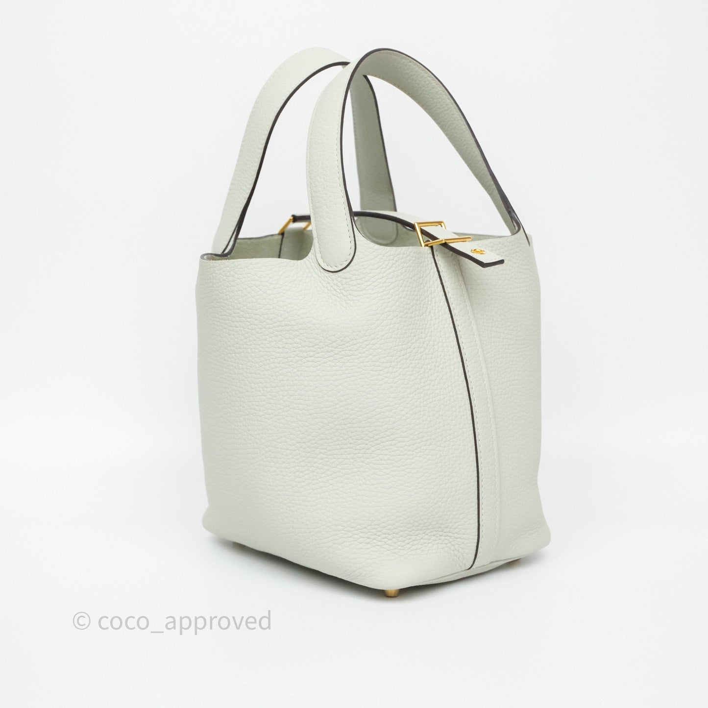 Hermès Picotin 18 Gris Neve 0W Clemence Gold Hardware