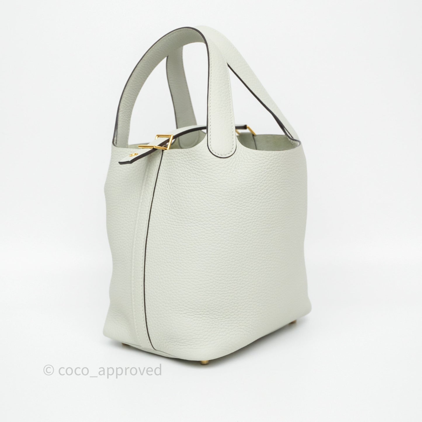 Hermès Picotin 18 Gris Neve 0W Clemence Gold Hardware