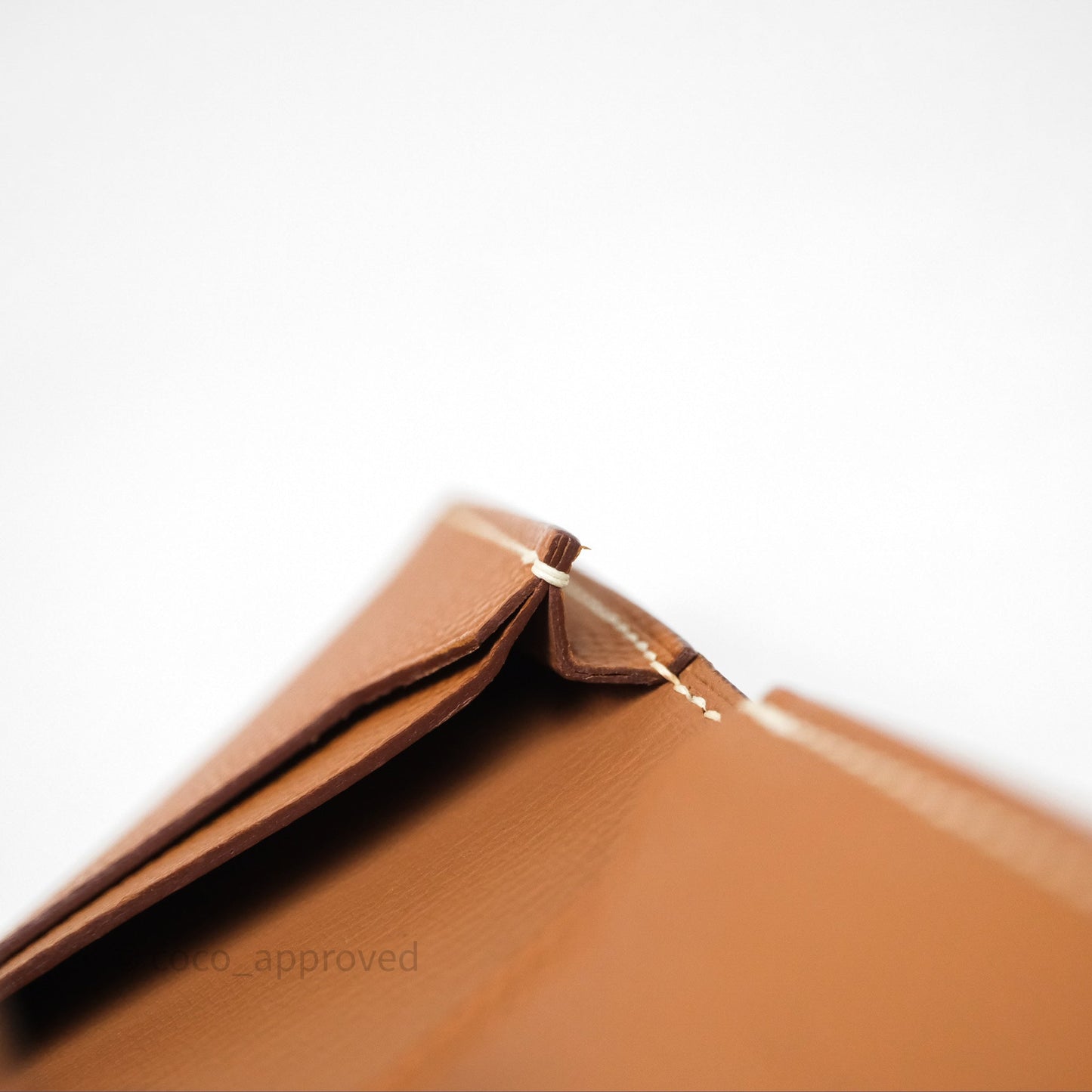 Hermes Bearn Mini Wallet Gold Epsom Gold Hardware