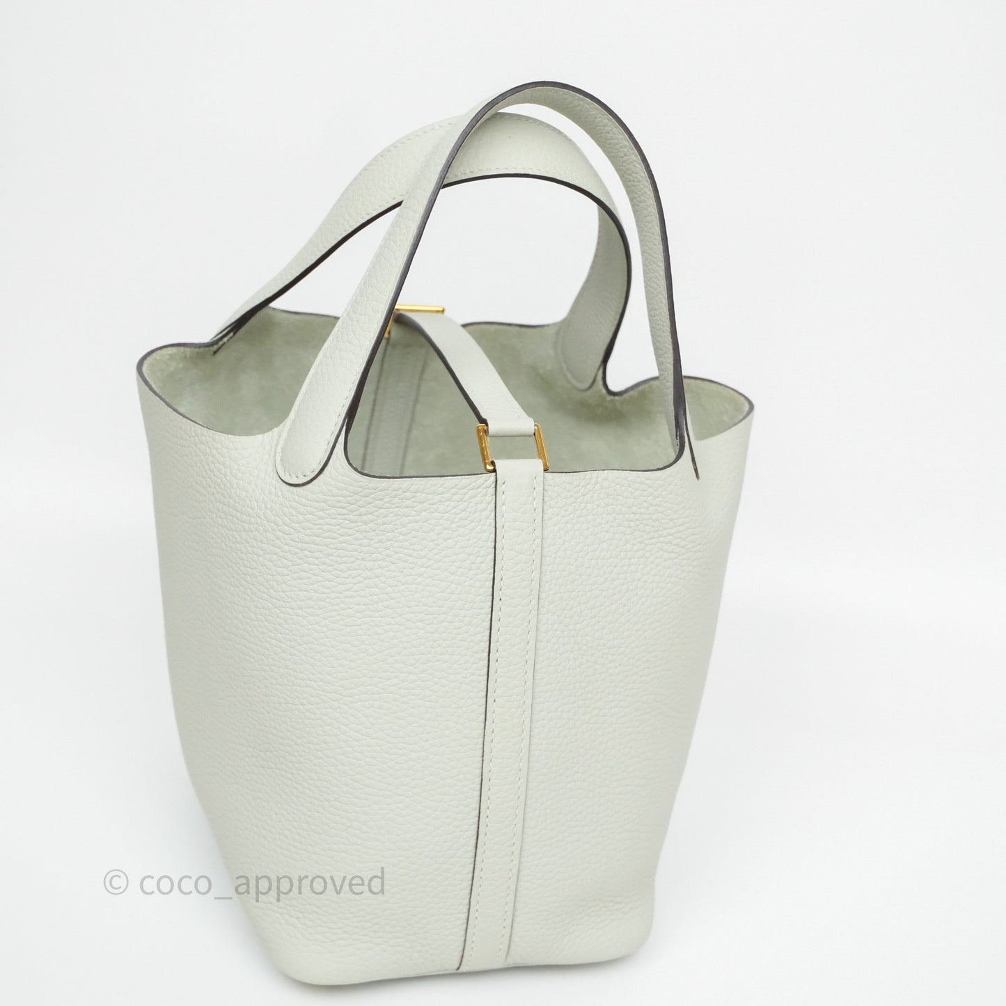Hermès Picotin 18 Gris Neve 0W Clemence Gold Hardware