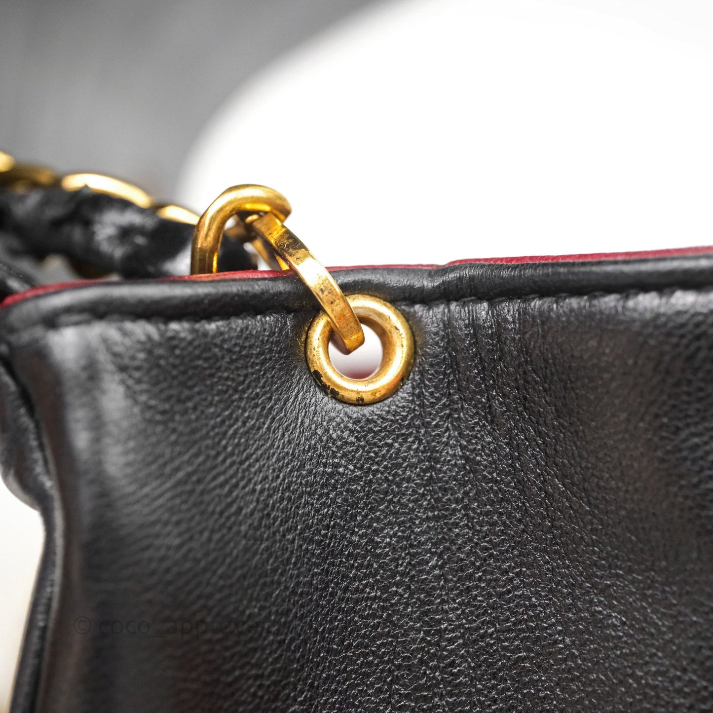 Chanel Vintage Quilted Small Classic Diana Flap Bag Black Lambskin 24K Gold Hardware