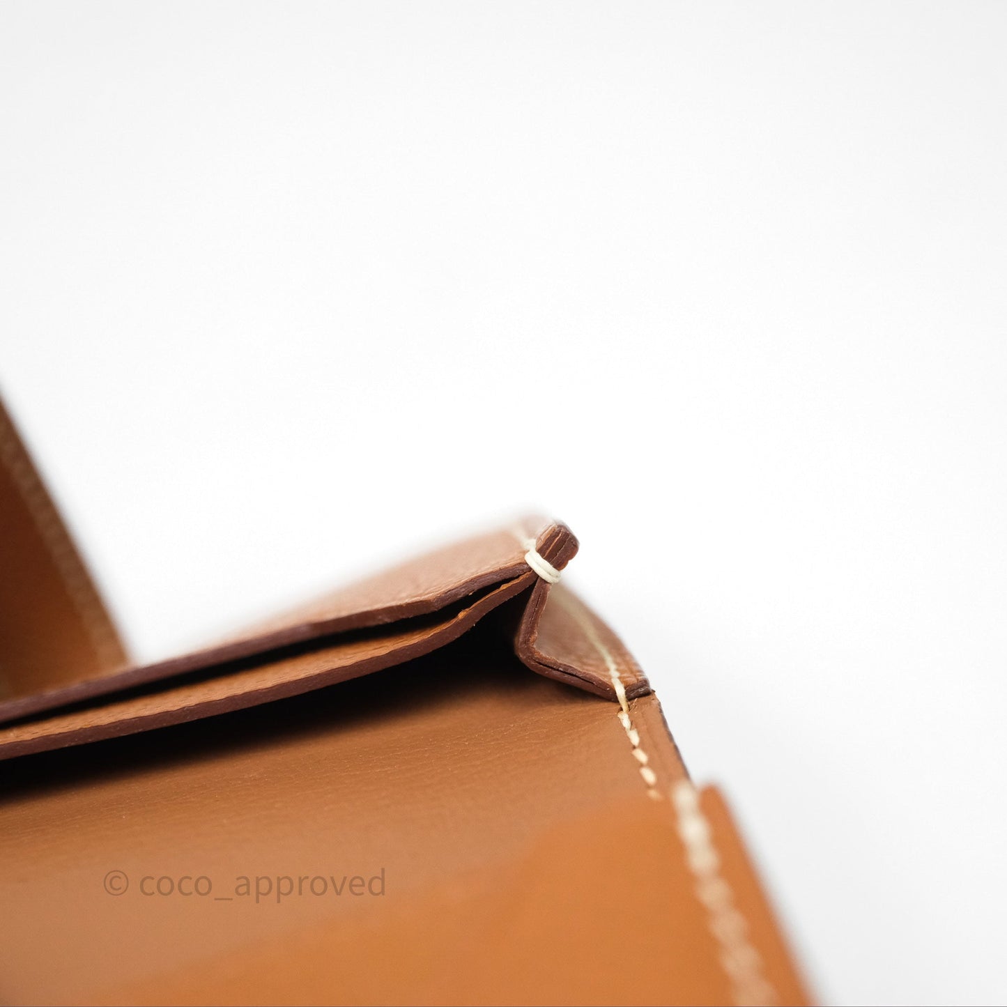 Hermes Bearn Mini Wallet Gold Epsom Gold Hardware