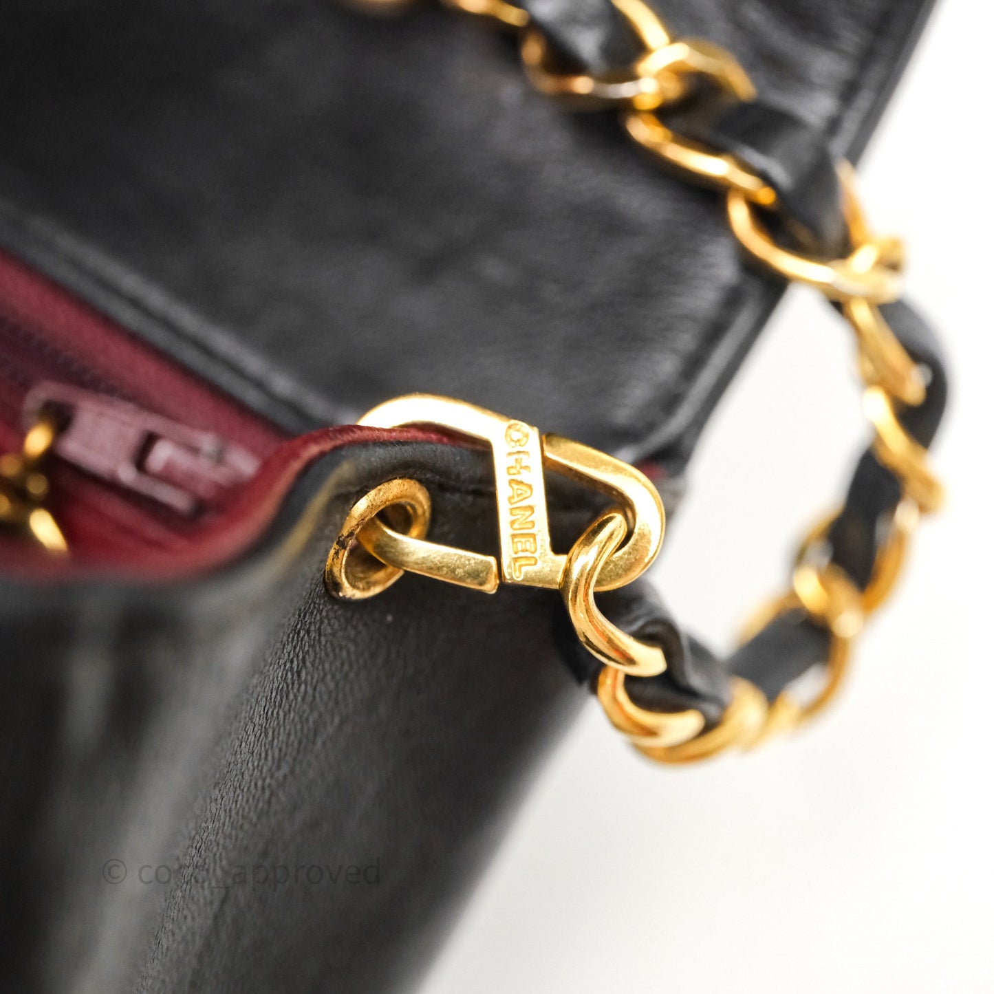 Chanel Vintage Quilted Small Classic Diana Flap Bag Black Lambskin 24K Gold Hardware