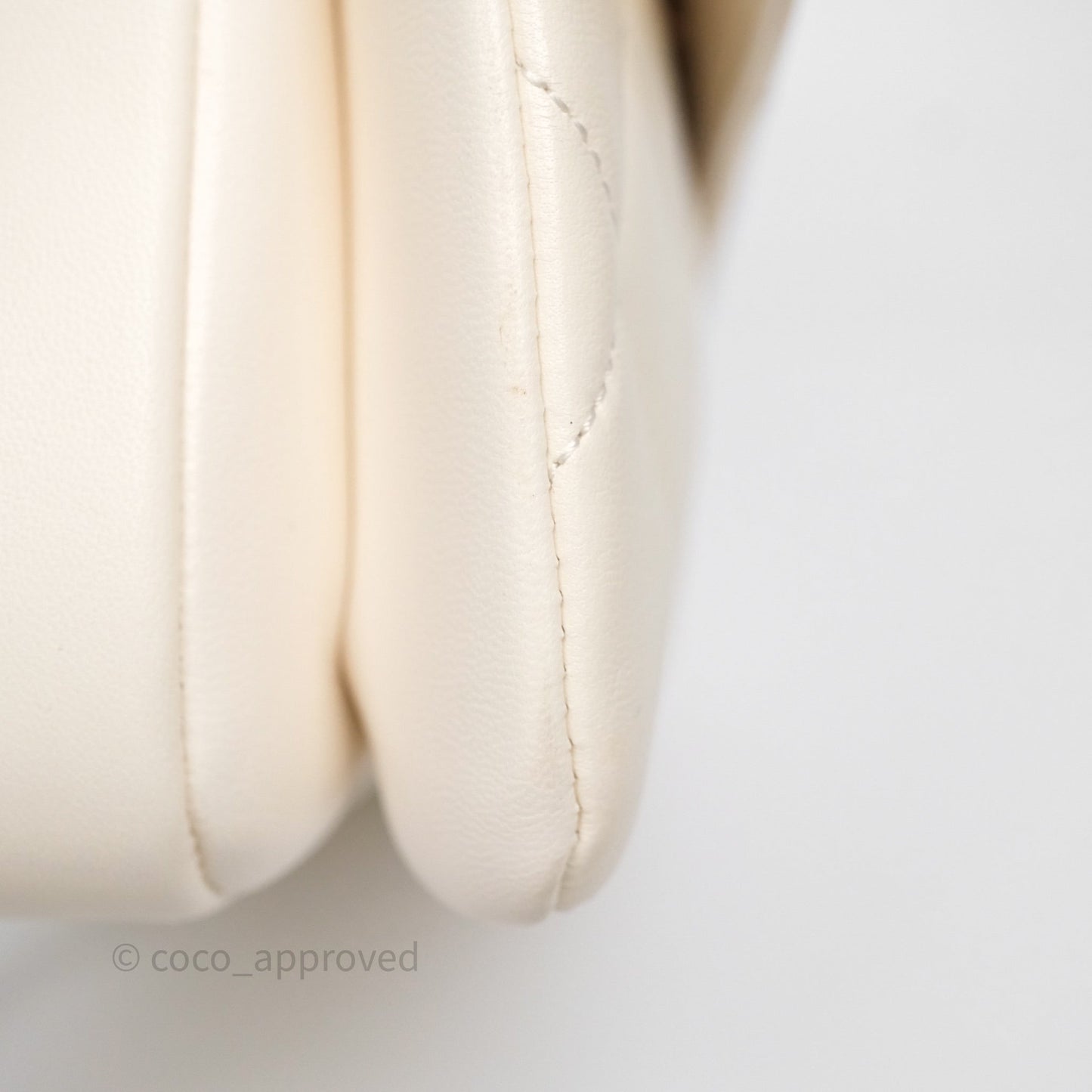 Chanel Small Trendy CC Ivory White Lambskin Rose Gold Hardware