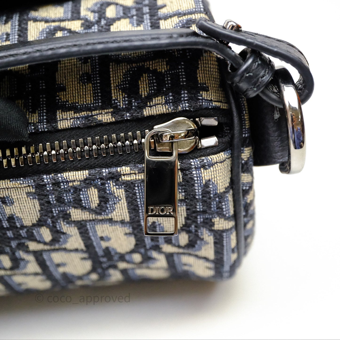 Dior Men's Mini Roller Messenger Bag Oblique Jacquard