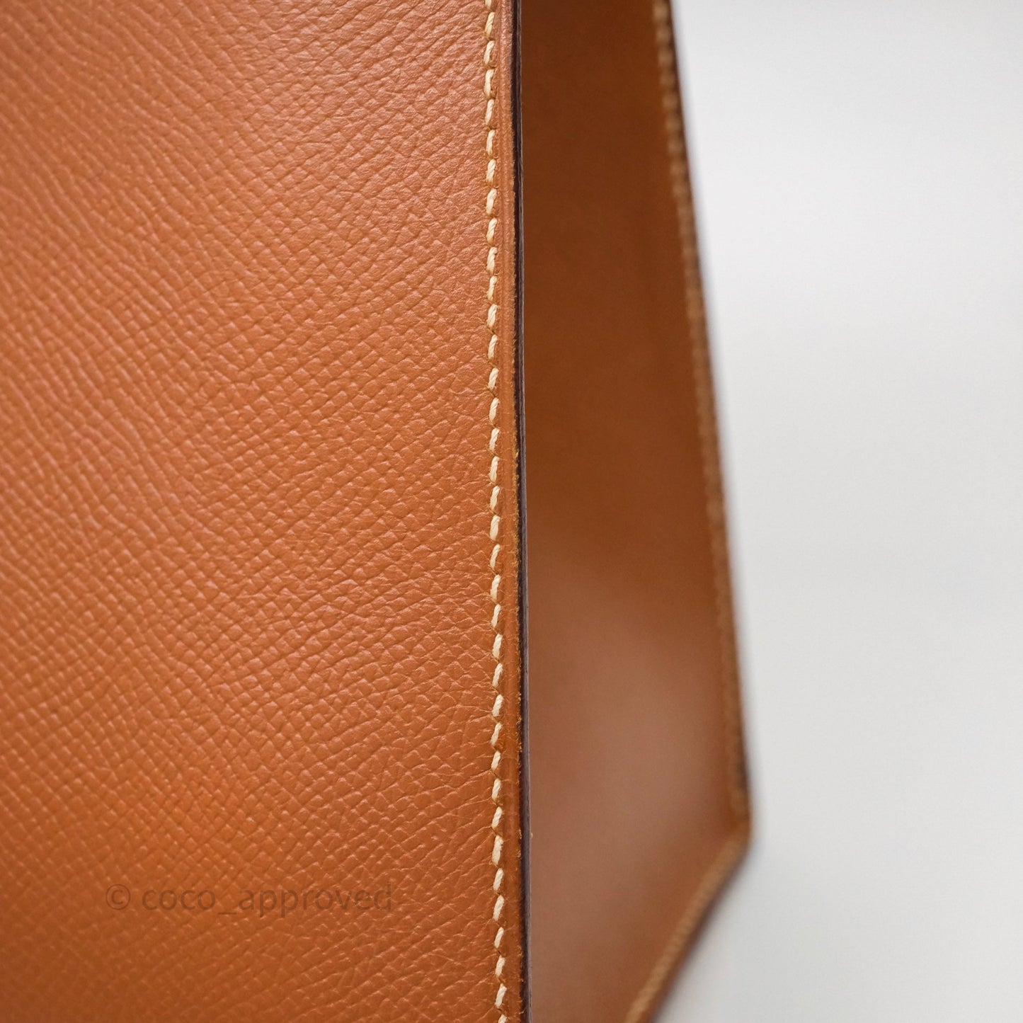 Hermès Kelly 28 Sellier Gold Courchevel Gold Hardware