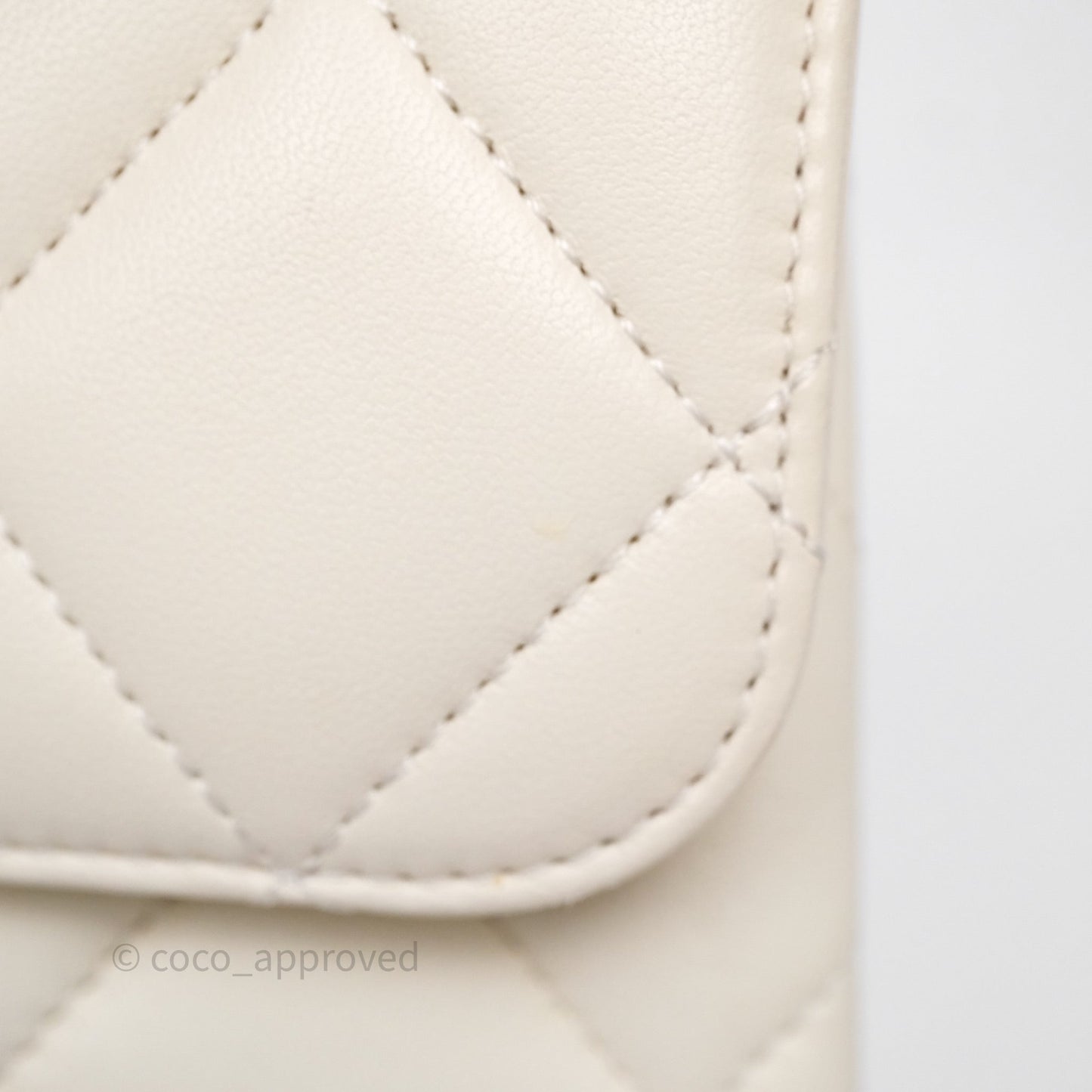 Chanel Small Trendy CC Ivory White Lambskin Rose Gold Hardware