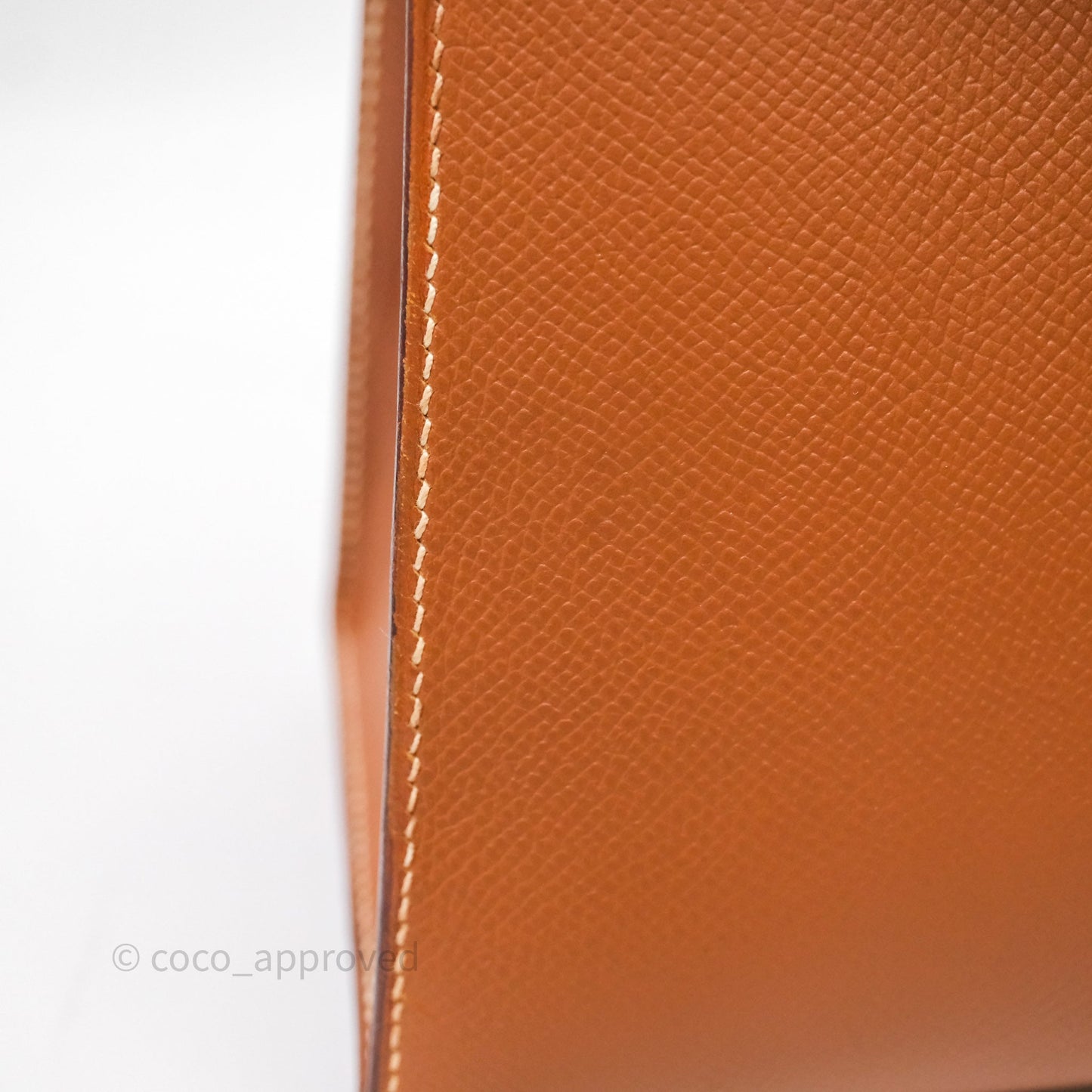 Hermès Kelly 28 Sellier Gold Courchevel Gold Hardware