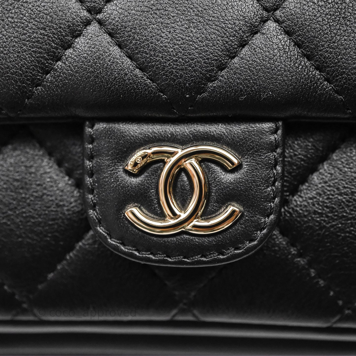 Chanel Quilted Large Duma Drawstring Backpack Black Calfskin