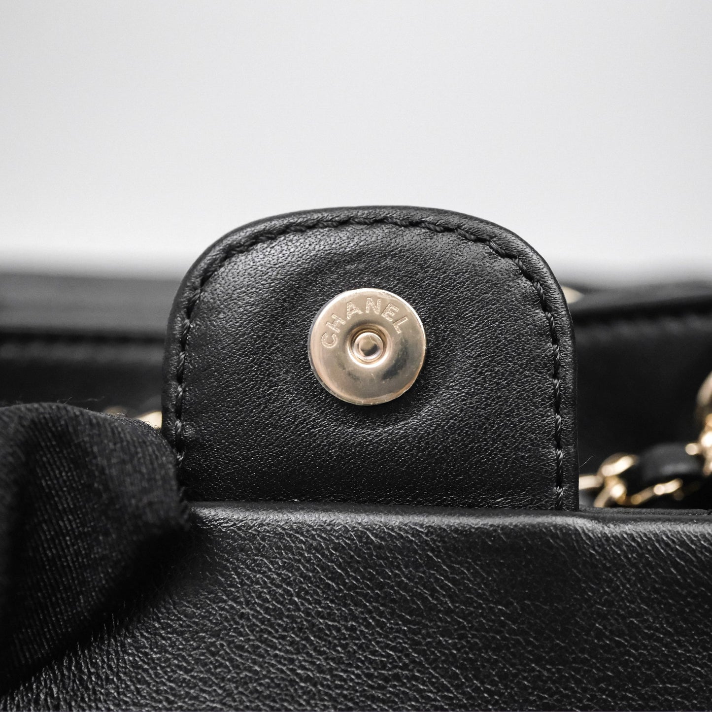 Chanel Quilted Large Duma Drawstring Backpack Black Calfskin