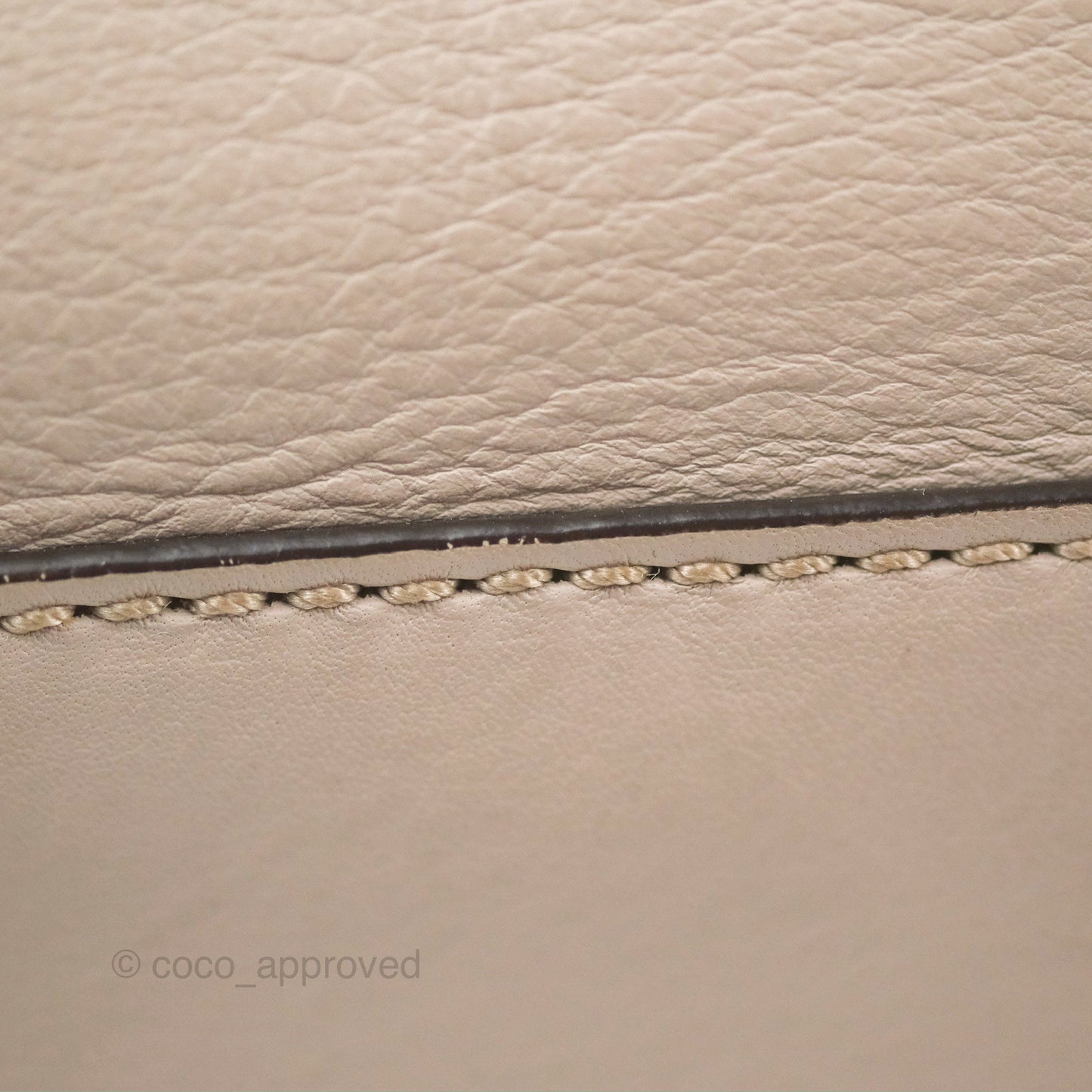 Fendi Peekaboo Medium Light Taupe Gold Hardware
