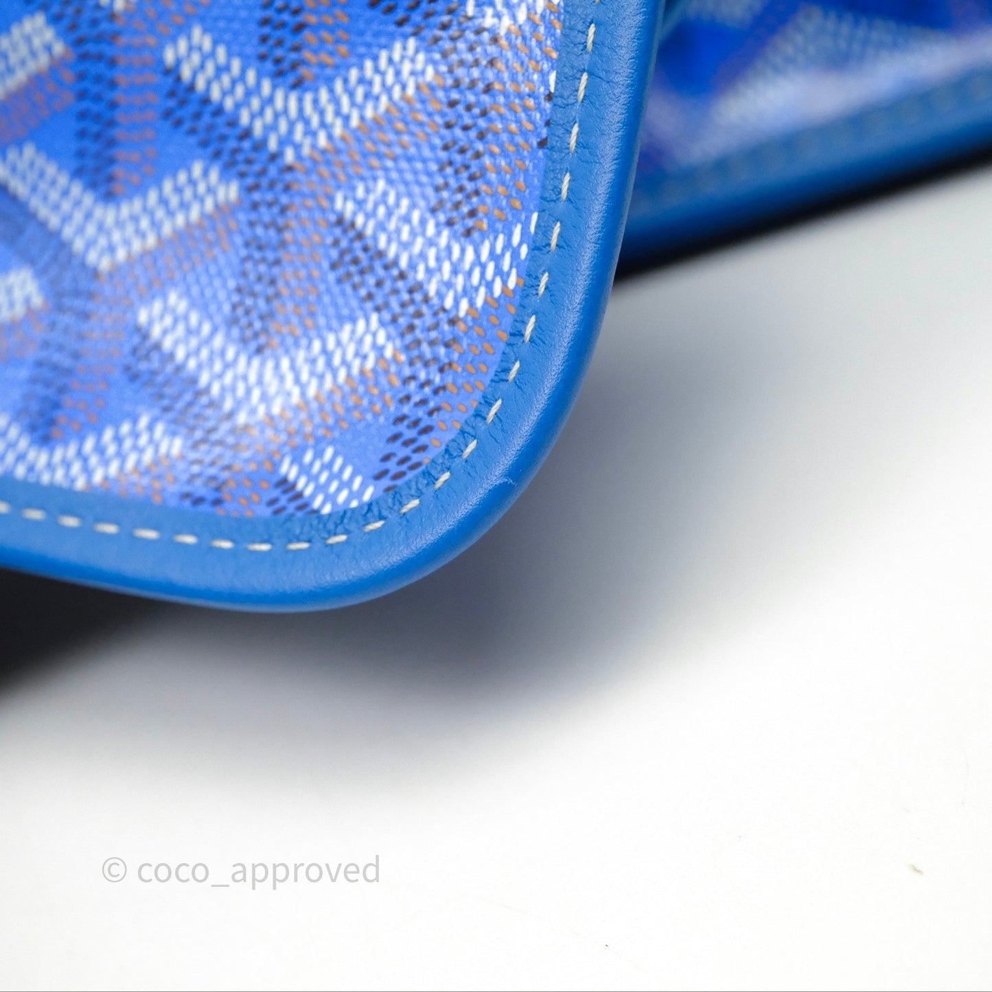 Goyard Anjou Mini Bag Goyardine Canvas Blue