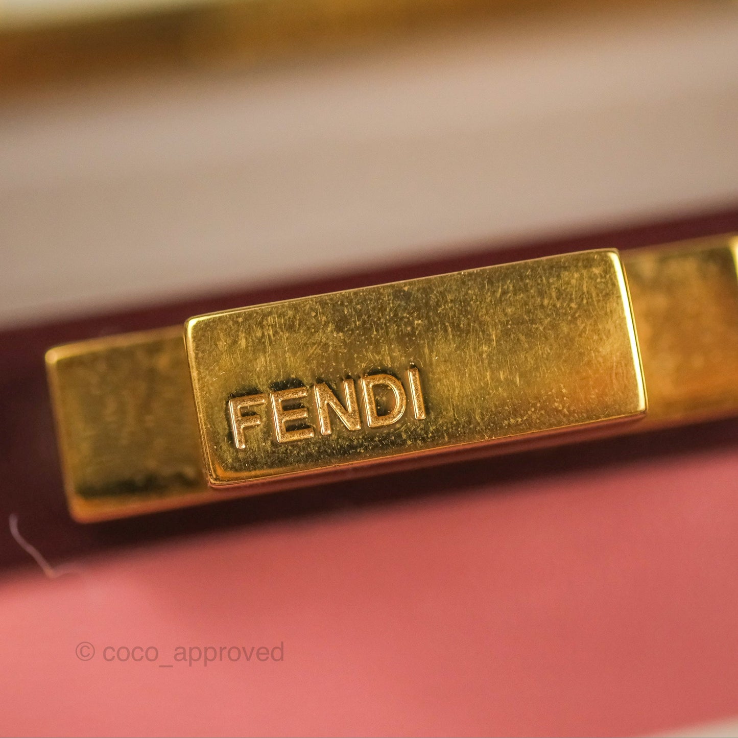 Fendi Peekaboo Medium Light Taupe Gold Hardware