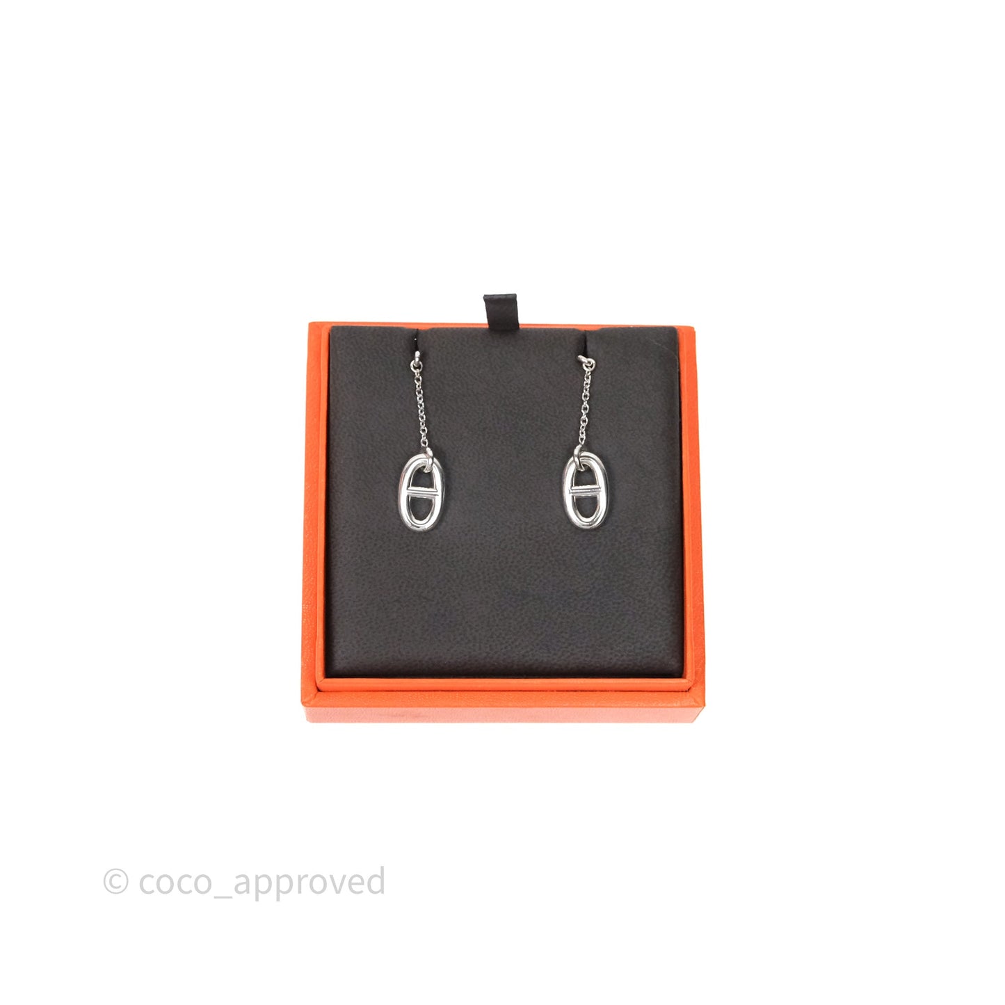 Hermès Farandole Drop Earrings Sterling Silver