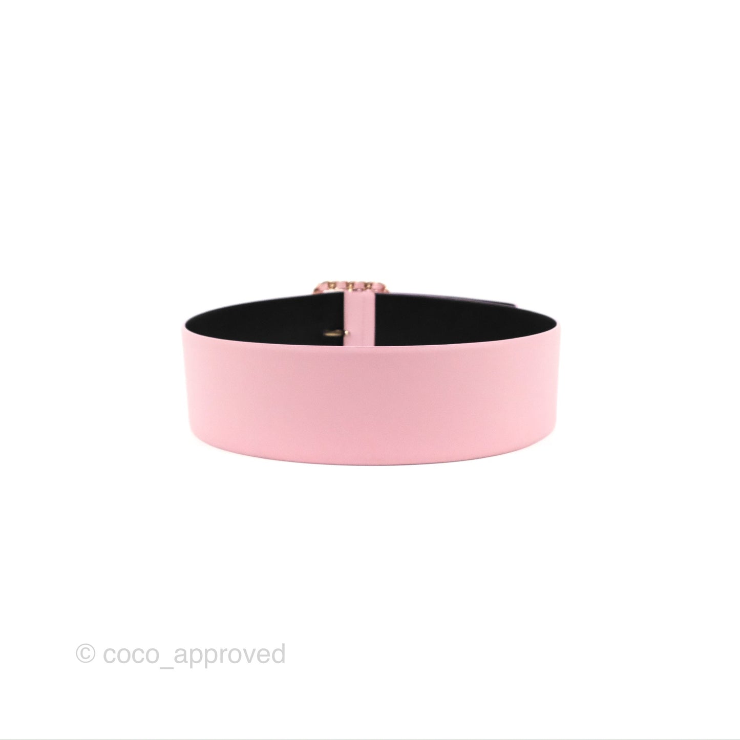 Chanel Woven Chain Buckle Belt Pink 19C