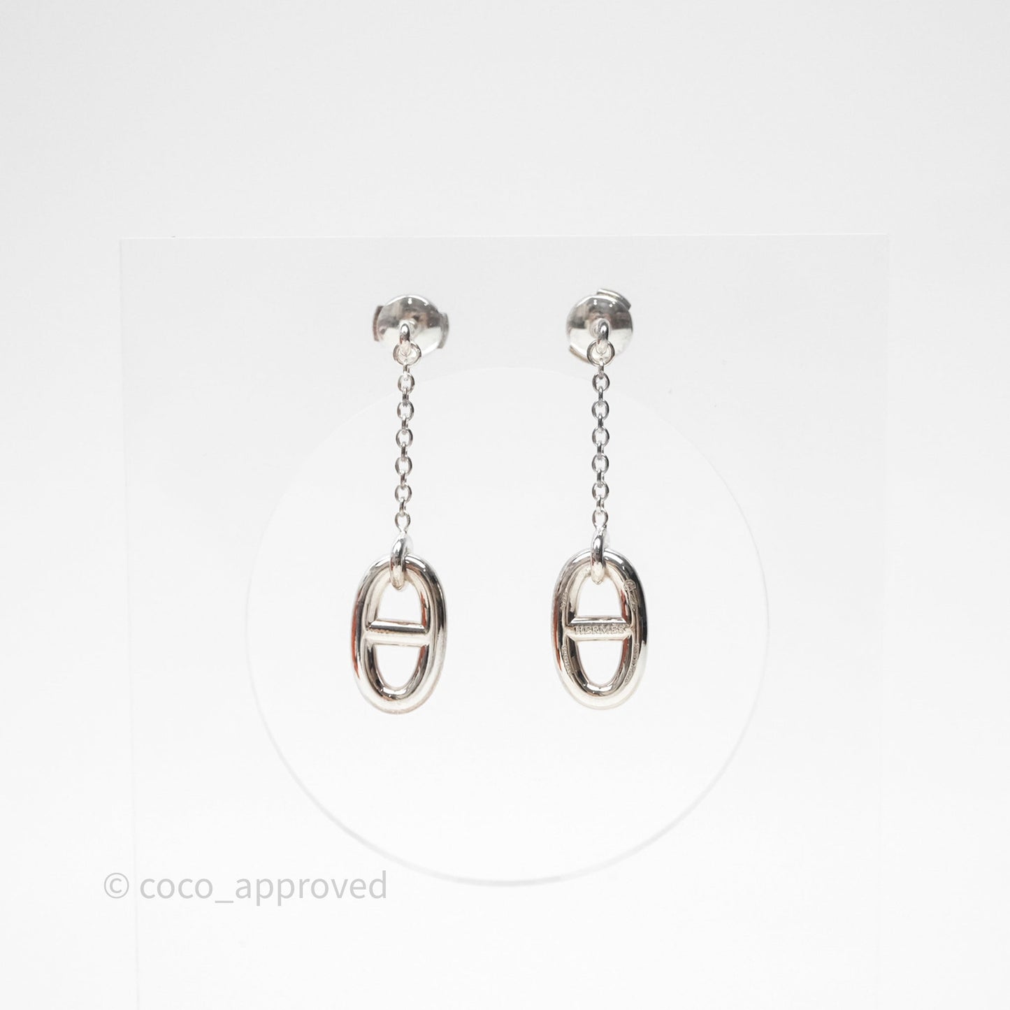 Hermès Farandole Drop Earrings Sterling Silver