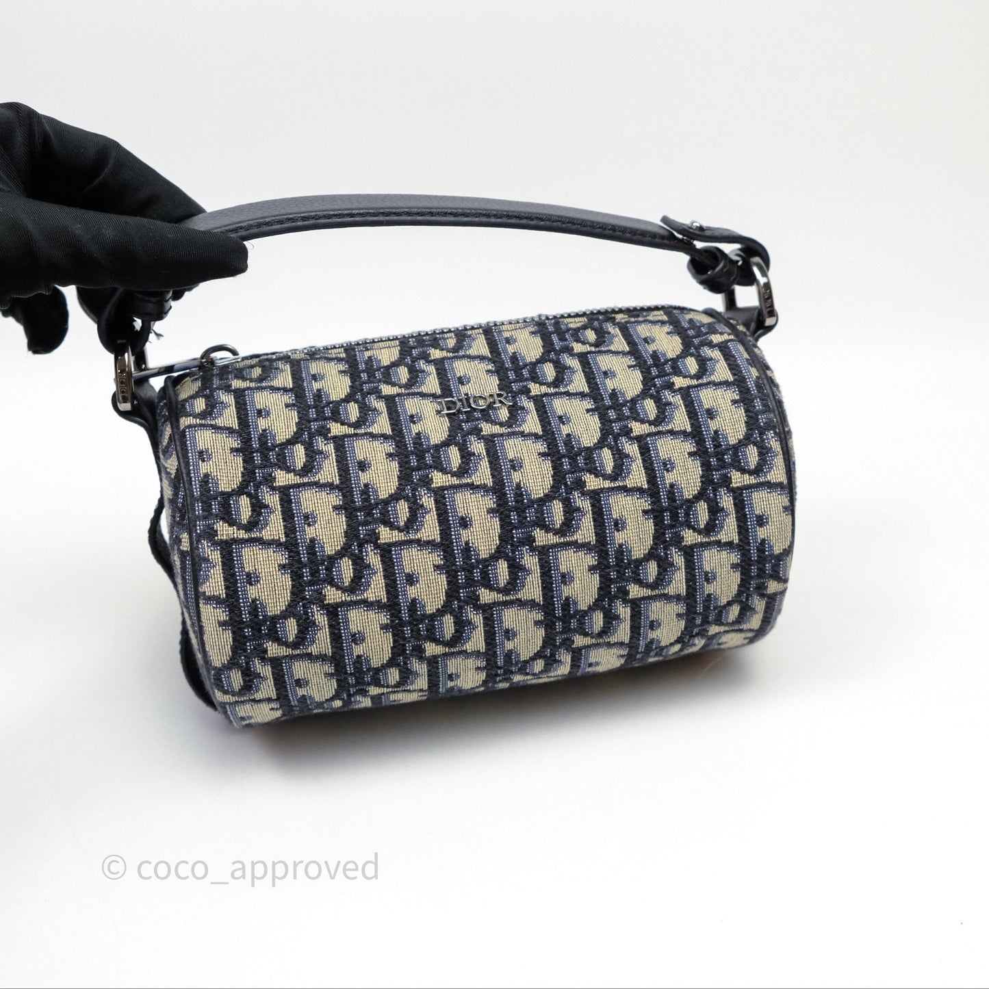 Dior Men's Mini Roller Messenger Bag Oblique Jacquard