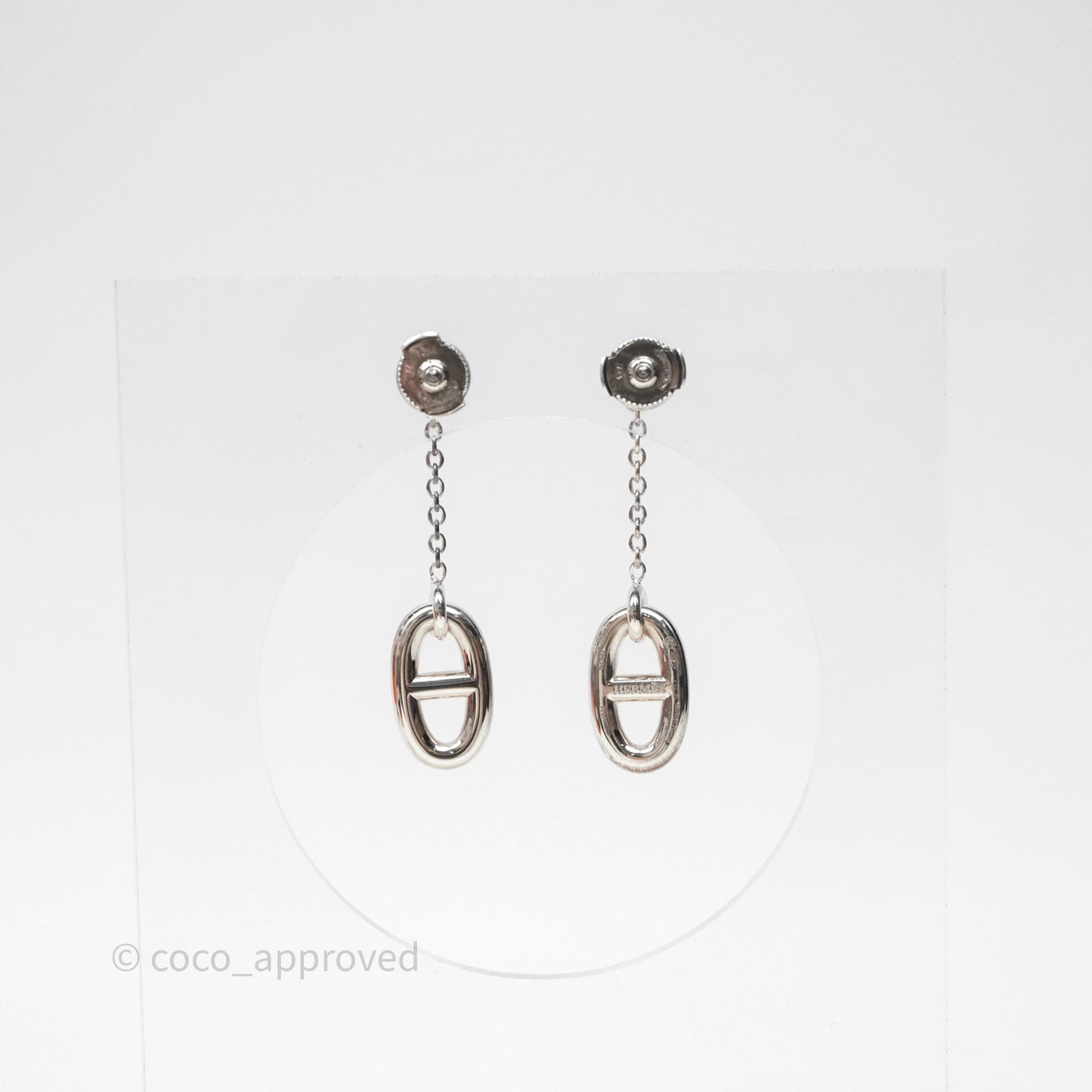 Hermès Farandole Drop Earrings Sterling Silver