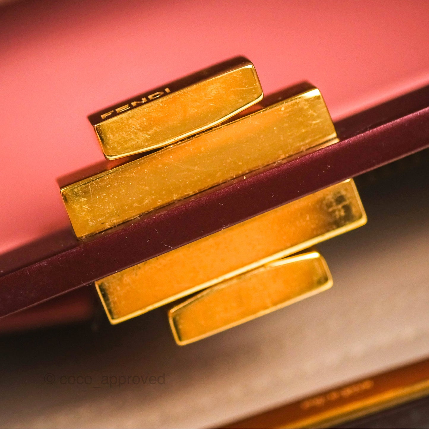 Fendi Peekaboo Medium Light Taupe Gold Hardware