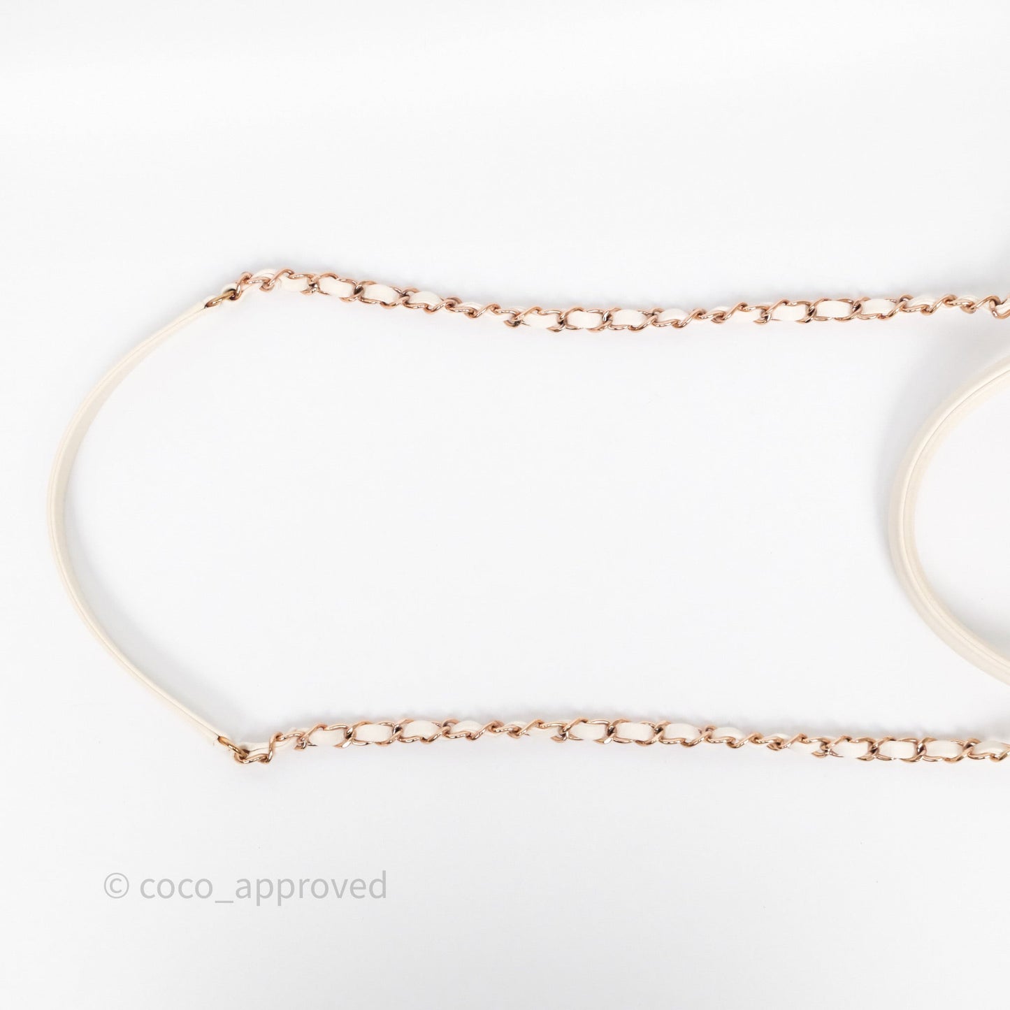 Chanel Small Trendy CC Ivory White Lambskin Rose Gold Hardware