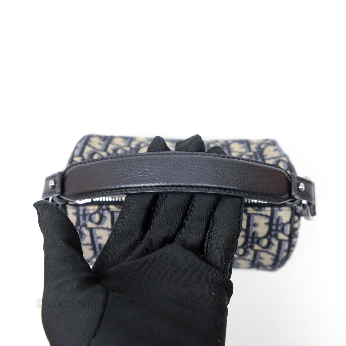 Dior Men's Mini Roller Messenger Bag Oblique Jacquard