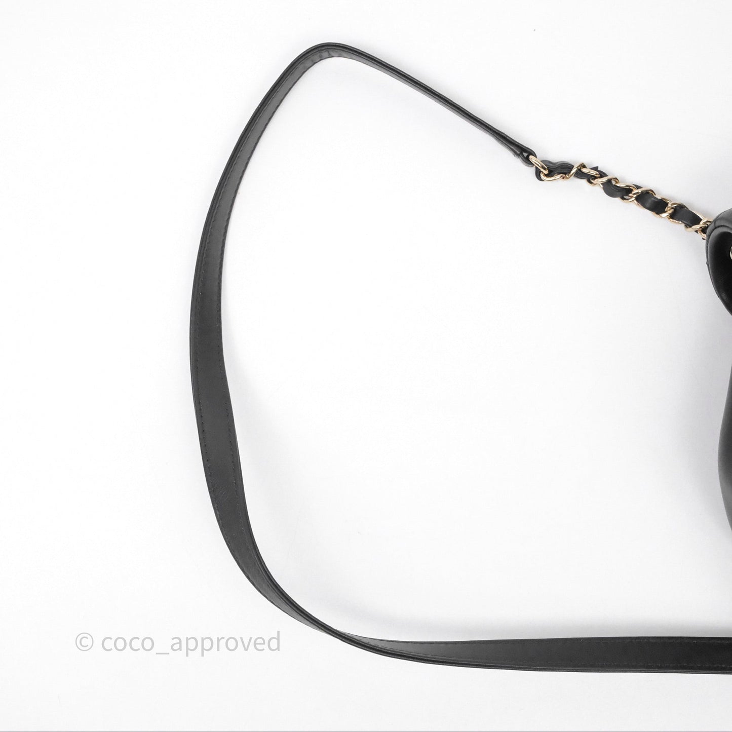 Chanel Quilted Large Duma Drawstring Backpack Black Calfskin
