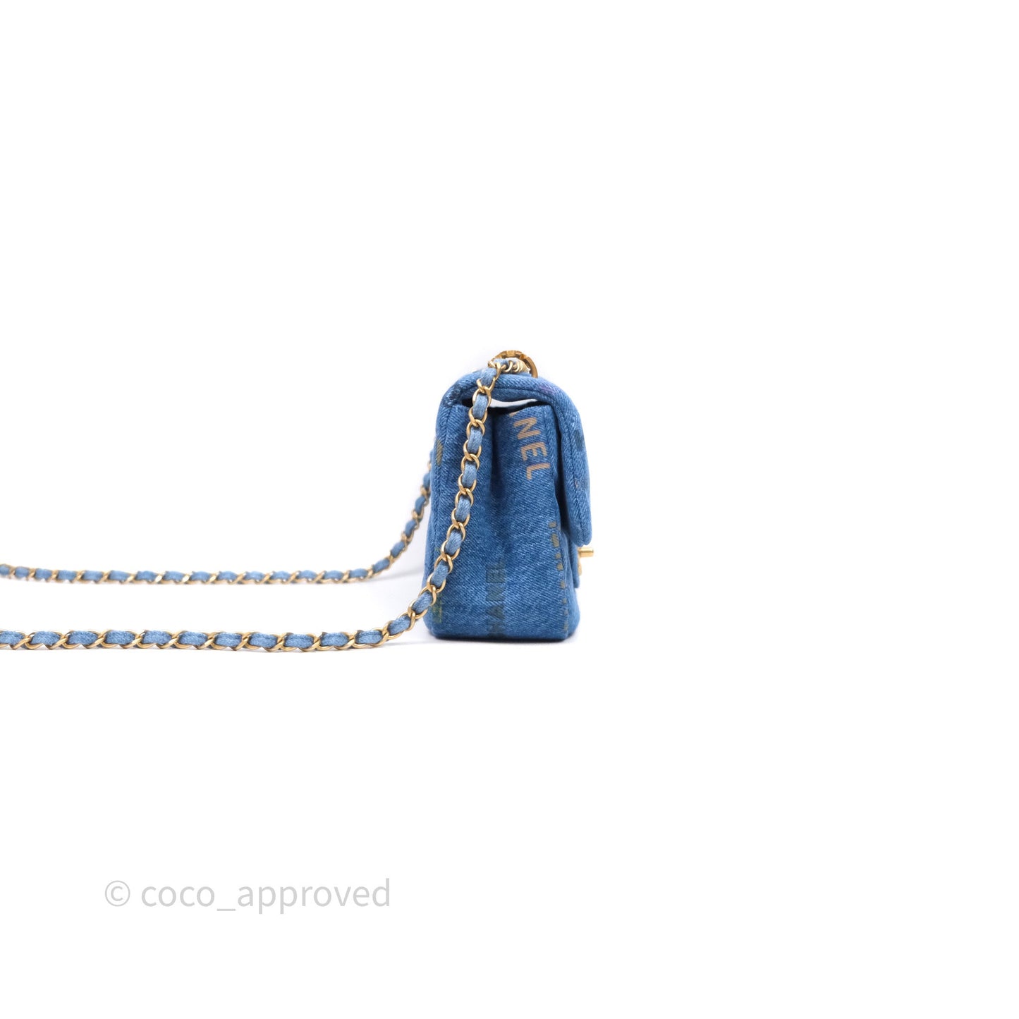 Chanel Quilted Small Denim Mood Flap Blue Multicolor