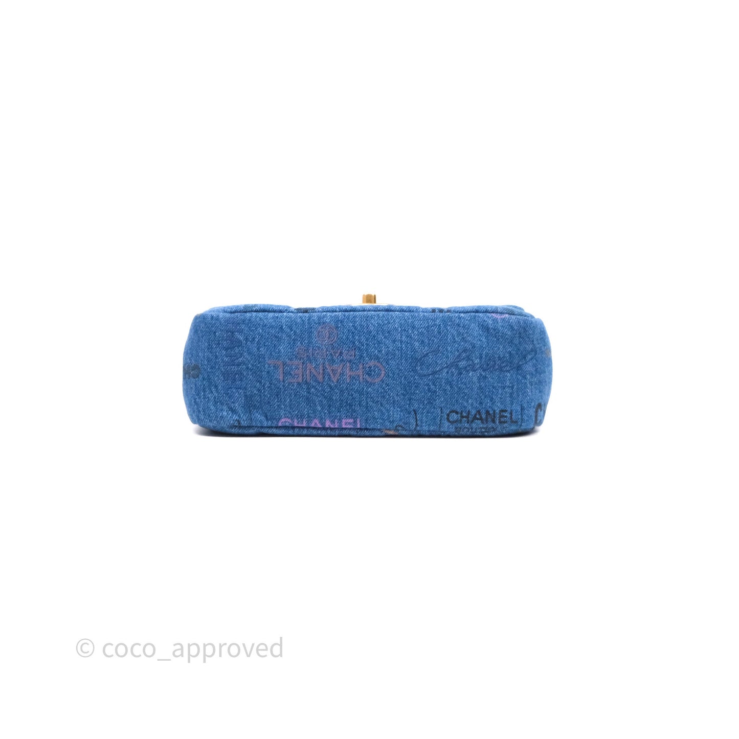 Chanel Quilted Small Denim Mood Flap Blue Multicolor